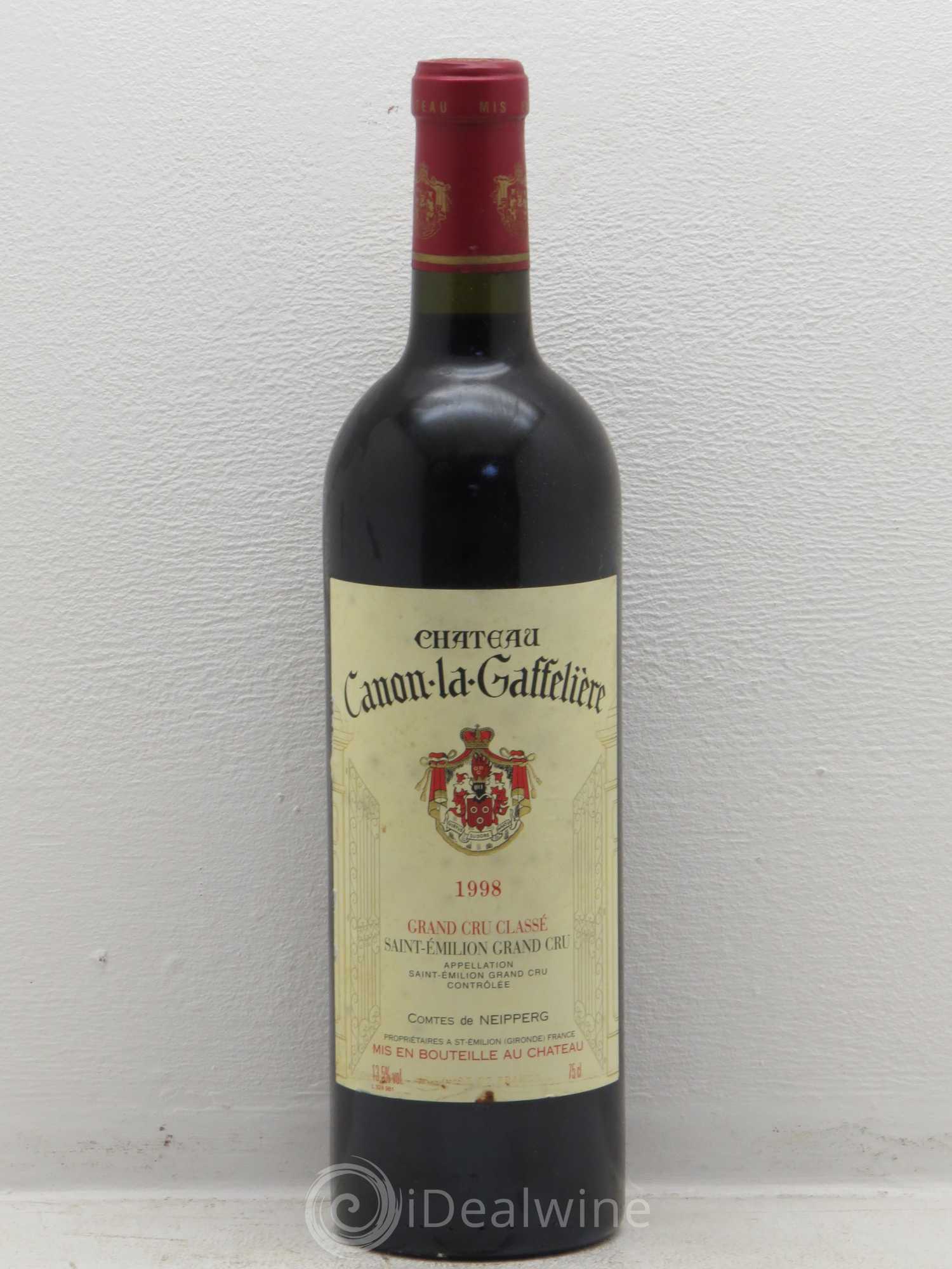 Château Canon la Gaffelière 1er Grand Cru Classé B 1998 - Lot de 1 bouteille - 0