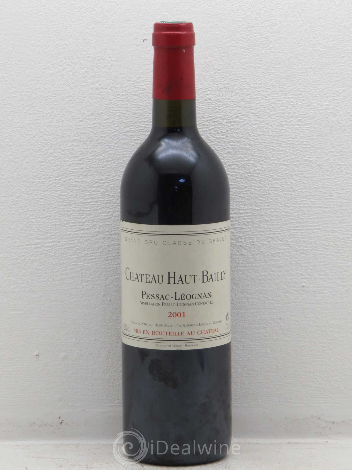 Château Haut-Bailly Cru Classé de Graves 2001 - Lot de 1 bouteille - 0