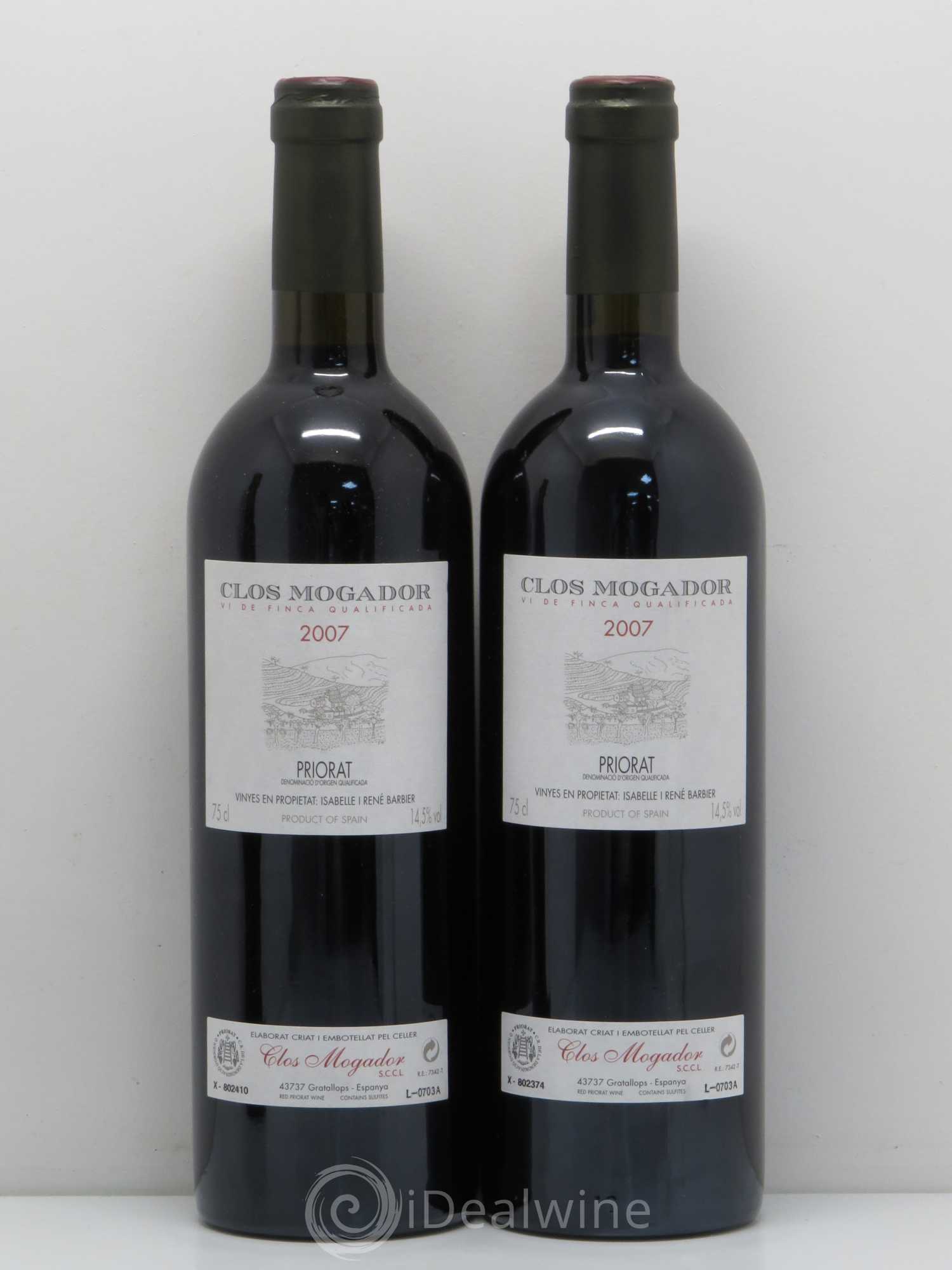 Priorat Clos Mogador DOCA René Barbier 2007 - Lot de 2 bouteilles - 0