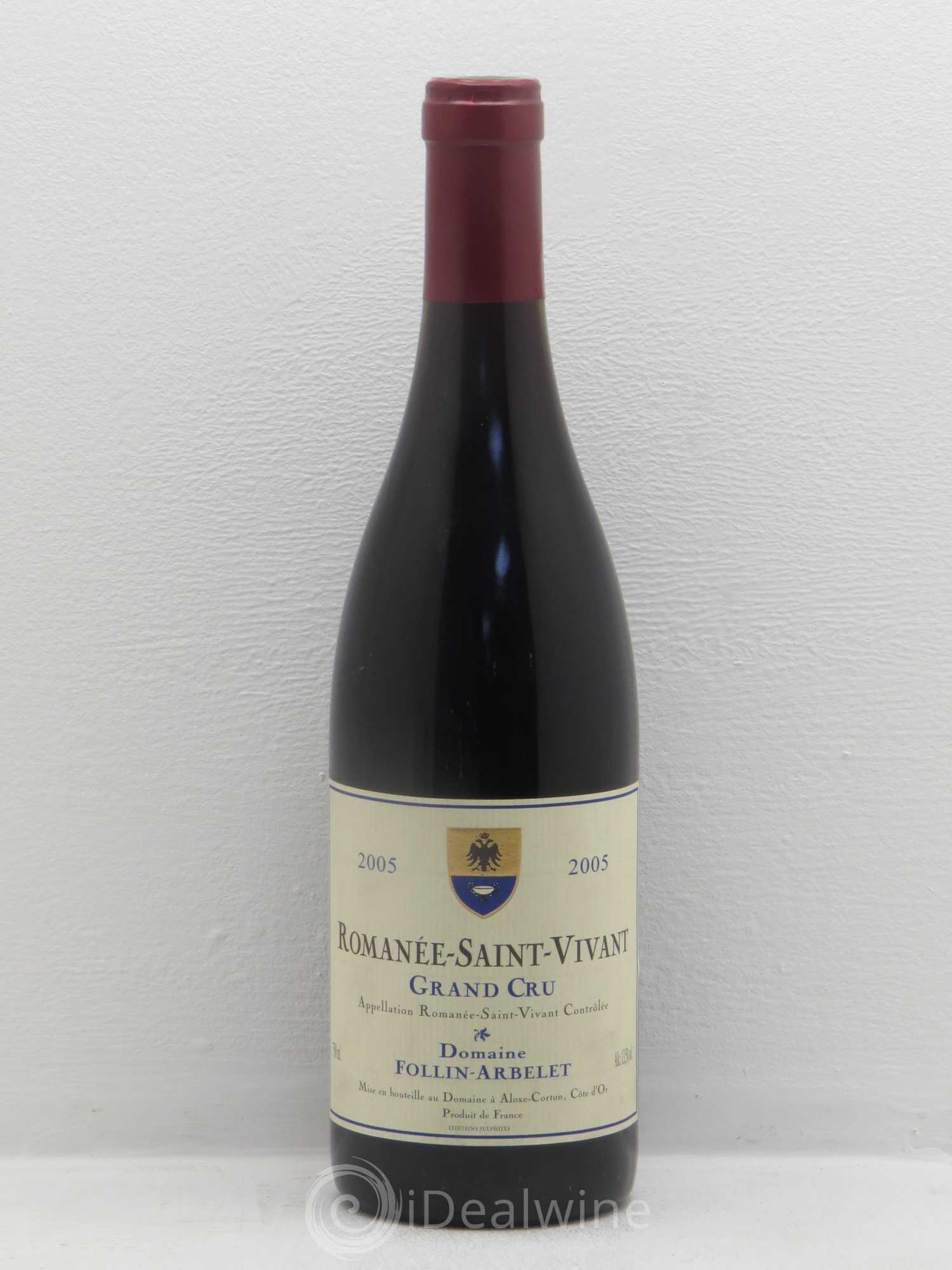 Romanée-Saint-Vivant Grand Cru Follin Arbelet 2005 - Lot de 1 bouteille - 0