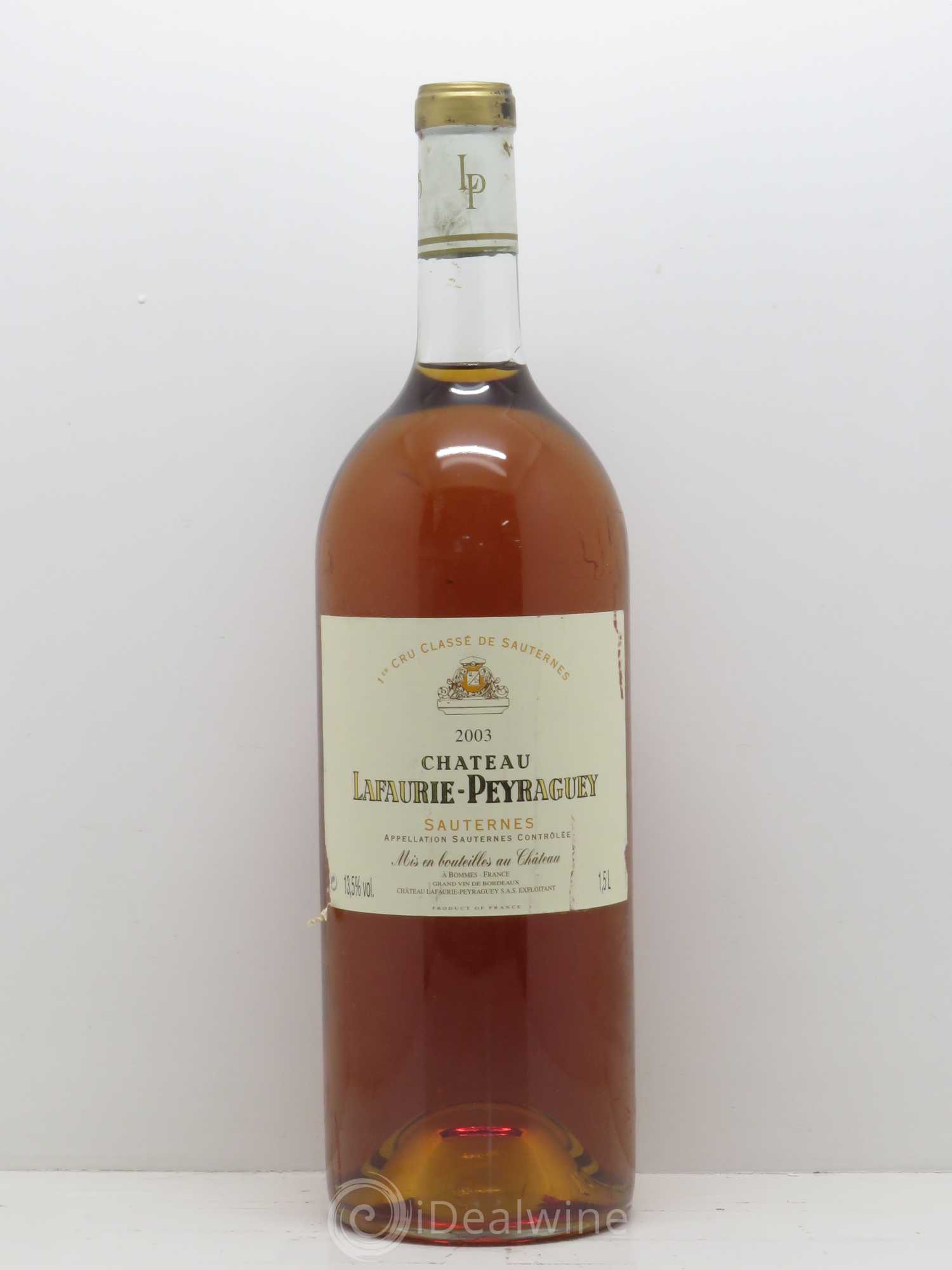 Château Lafaurie-Peyraguey 1er Grand Cru Classé 2003 - Lotto di 1 magnum - 0