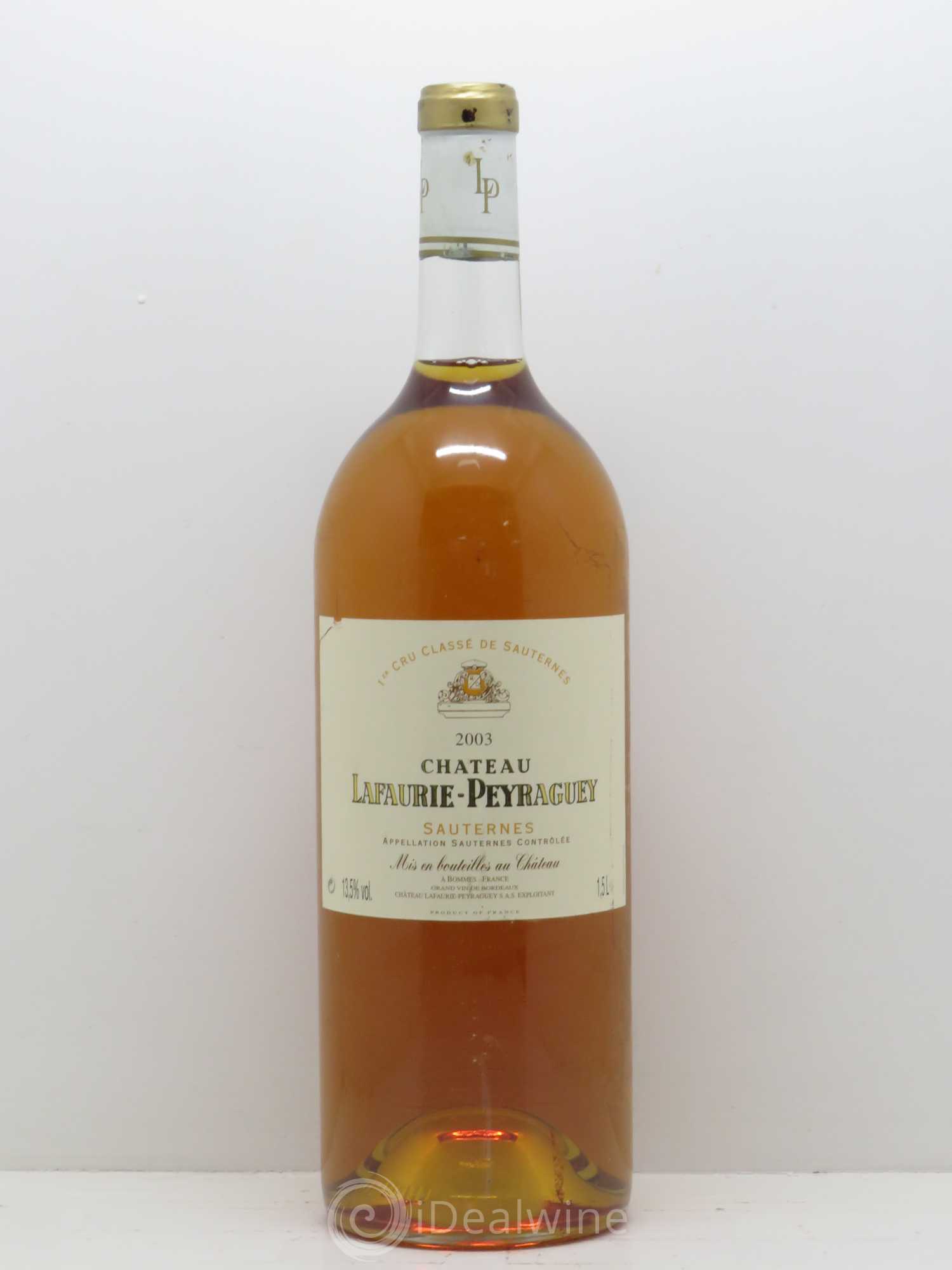 Château Lafaurie-Peyraguey 1er Grand Cru Classé 2003 - Lotto di 1 magnum - 0