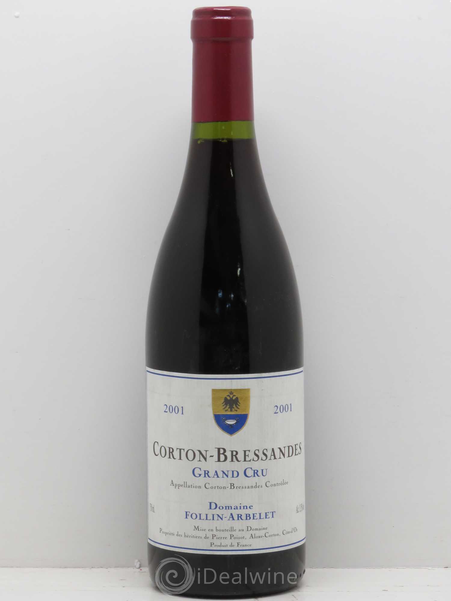 Corton Grand Cru Bressandes Follin-Arbelet (Domaine) 2001 - Lot de 1 bouteille - 0