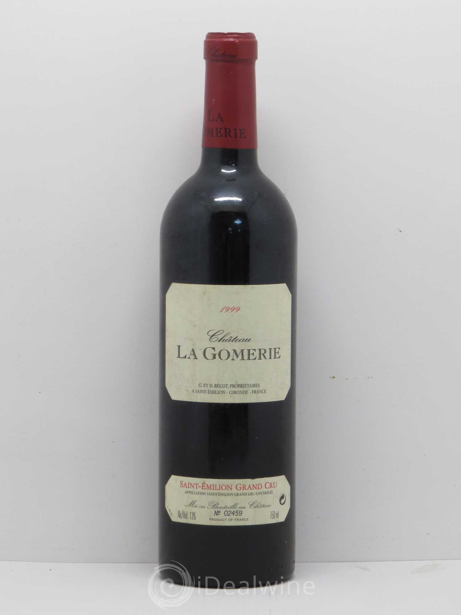 Château La Gomerie 1999 - Lot de 1 bouteille - 0