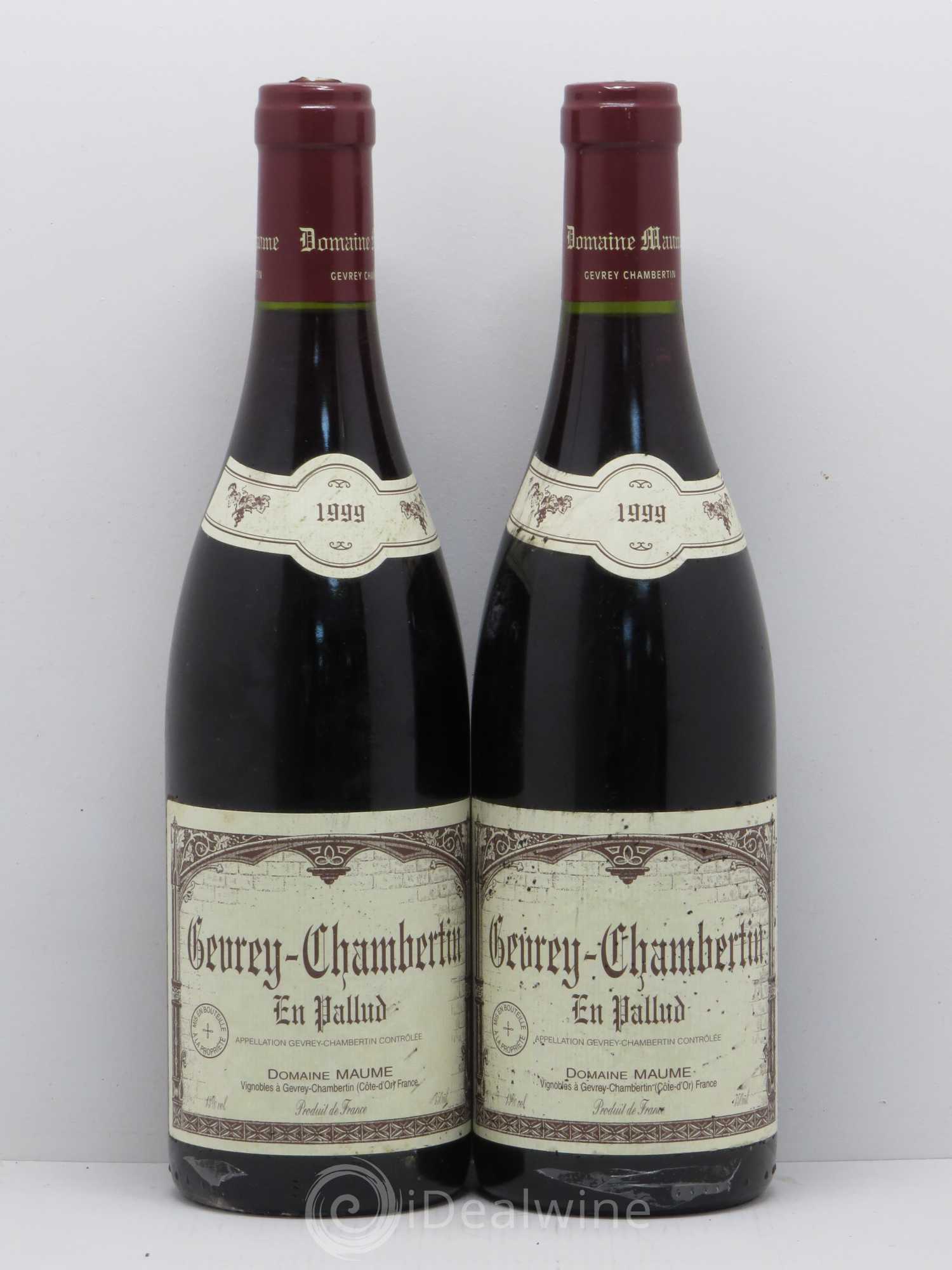 Gevrey-Chambertin En Pallud' Domaine Maume 1999 - Posten von 2 Flaschen - 0