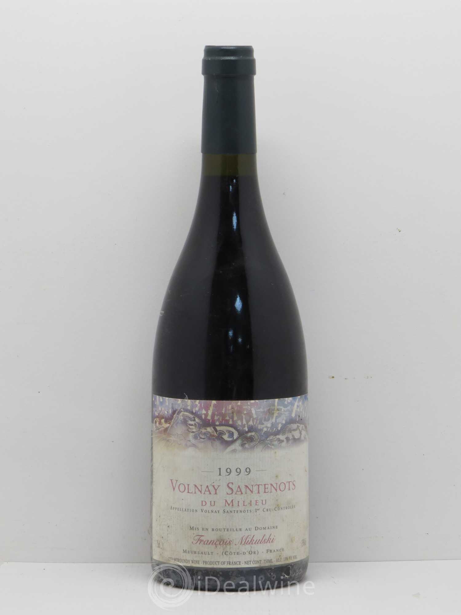 Volnay 1er Cru Santenots du Milieu François Mikulski 1999 - Lot de 1 bouteille - 0