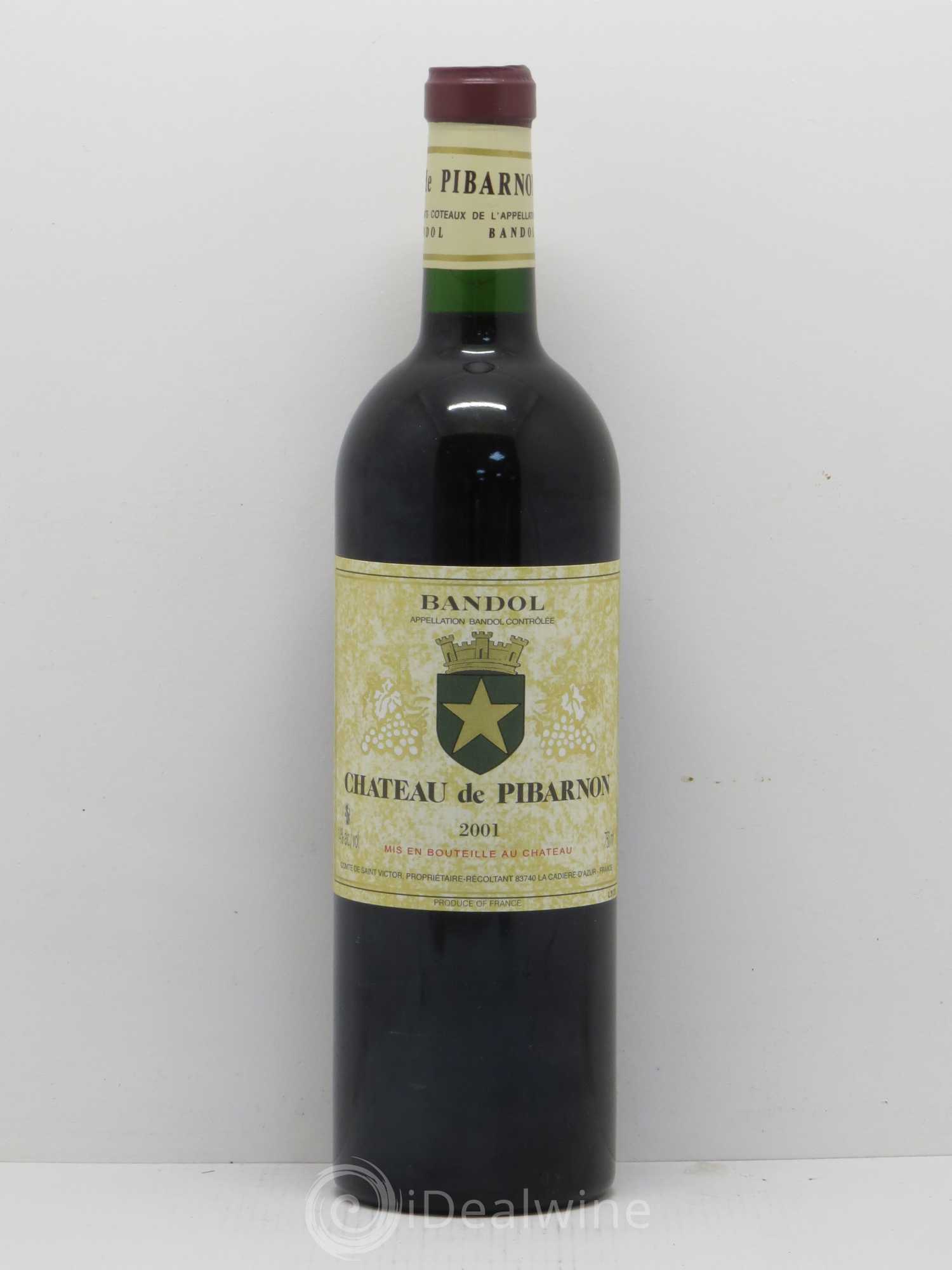 Bandol Château de Pibarnon Comte de Saint-Victor 2001 - Lot de 1 bouteille - 0