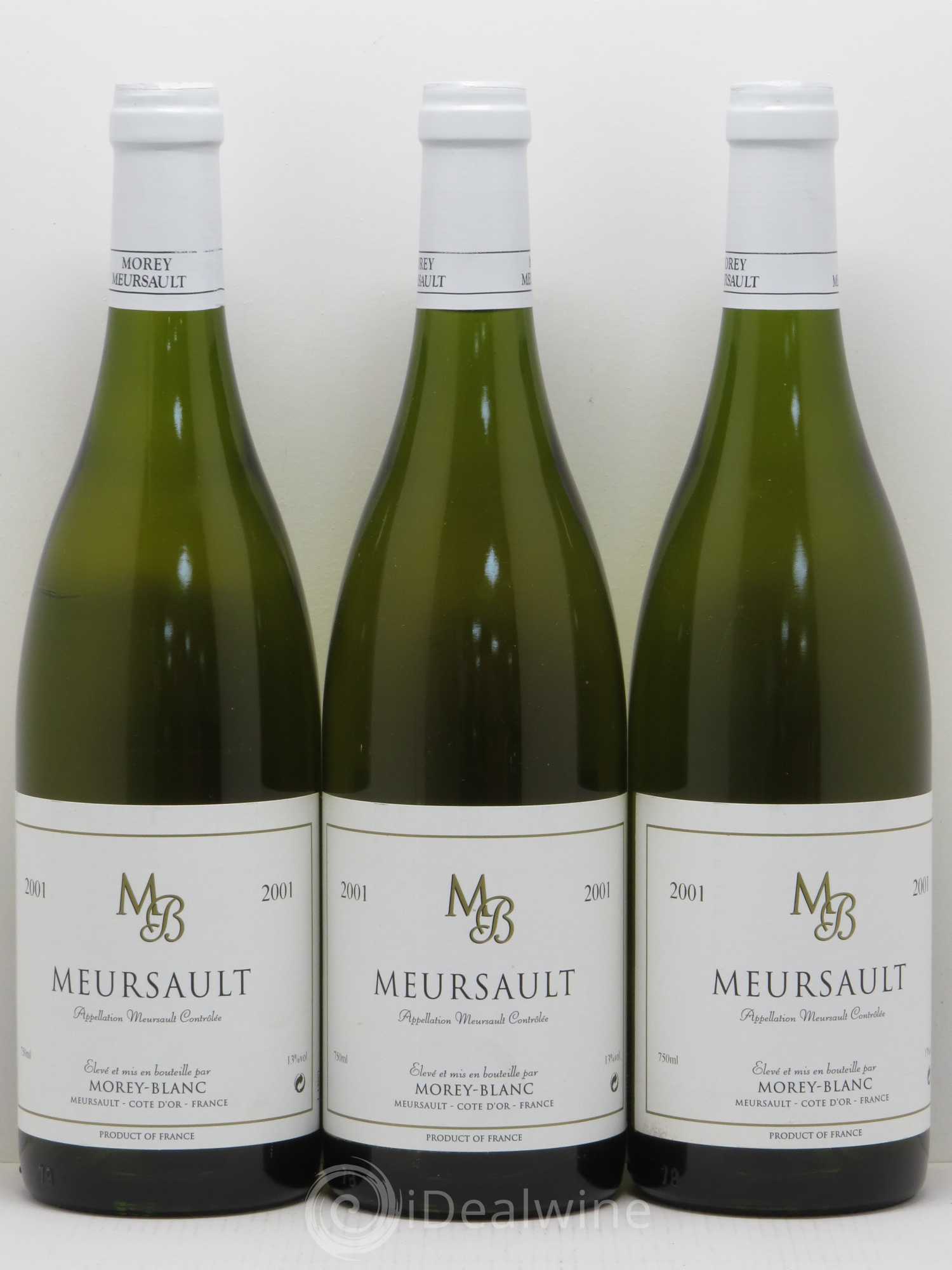 Meursault Morey-Blanc 2001 - Lot de 2 bouteilles - 0