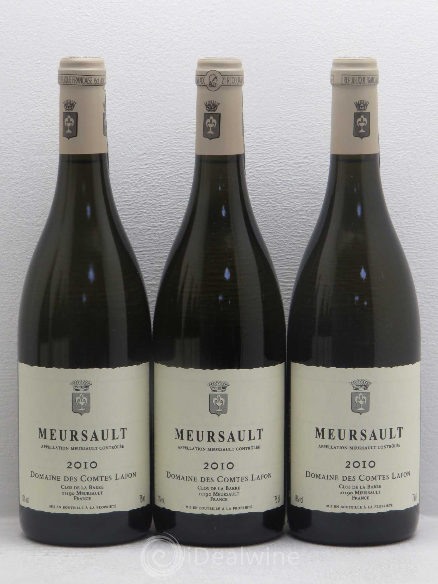 Meursault Comtes Lafon (Domaine des) 2010 - Lot de 7 bouteilles - 1