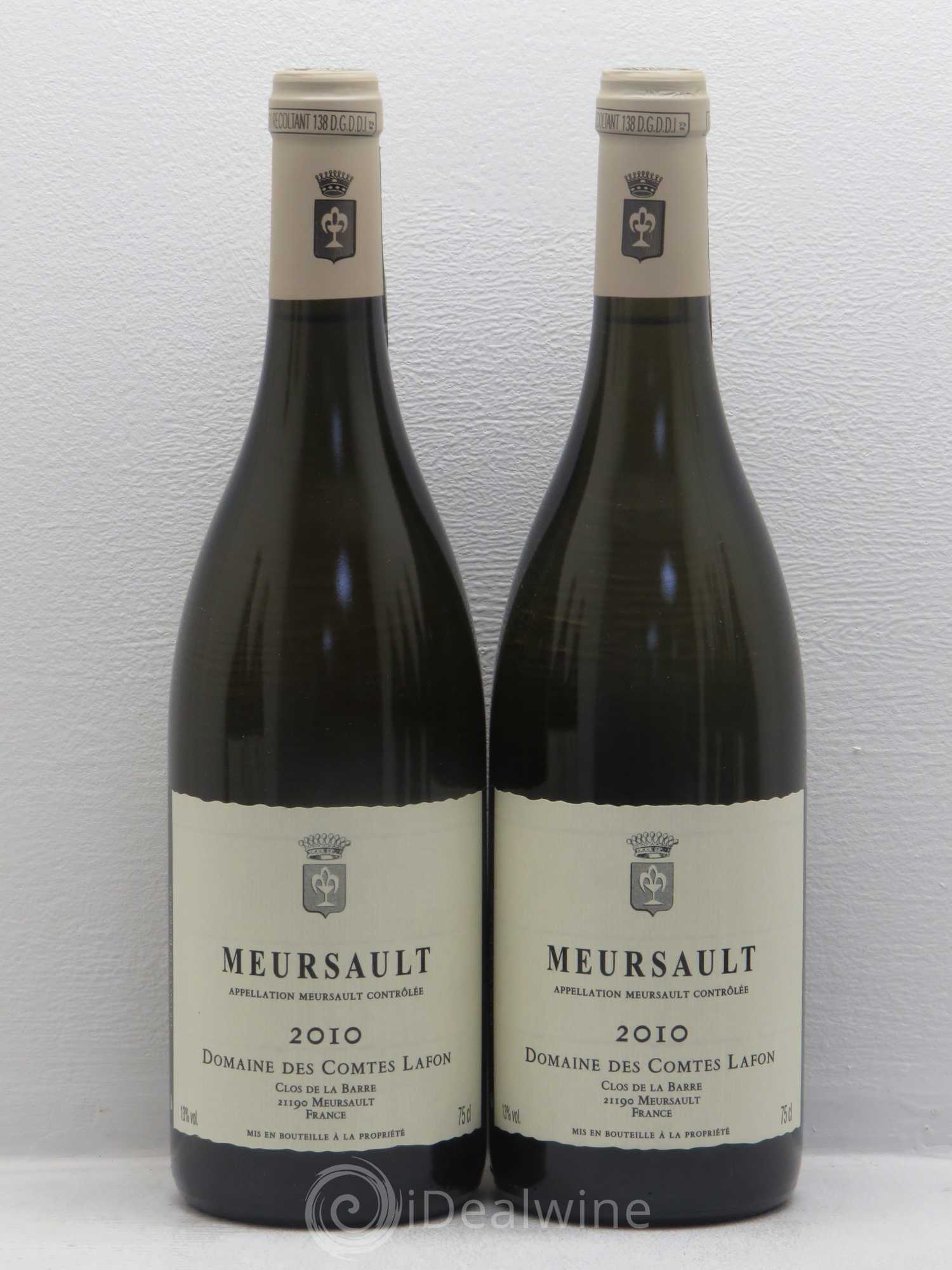 Meursault Comtes Lafon (Domaine des) 2010 - Lot de 7 bouteilles - 2
