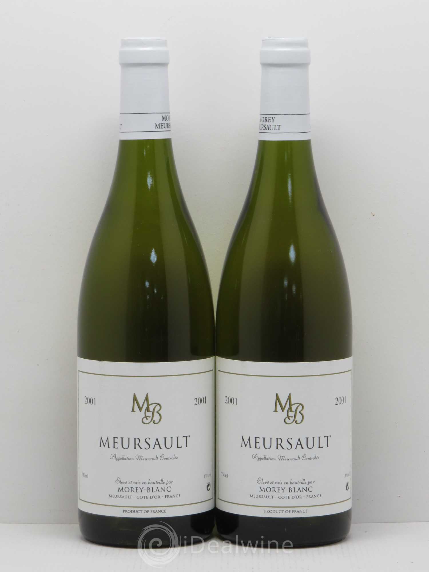 Meursault Morey-Blanc 2001 - Lot de 2 bouteilles - 0