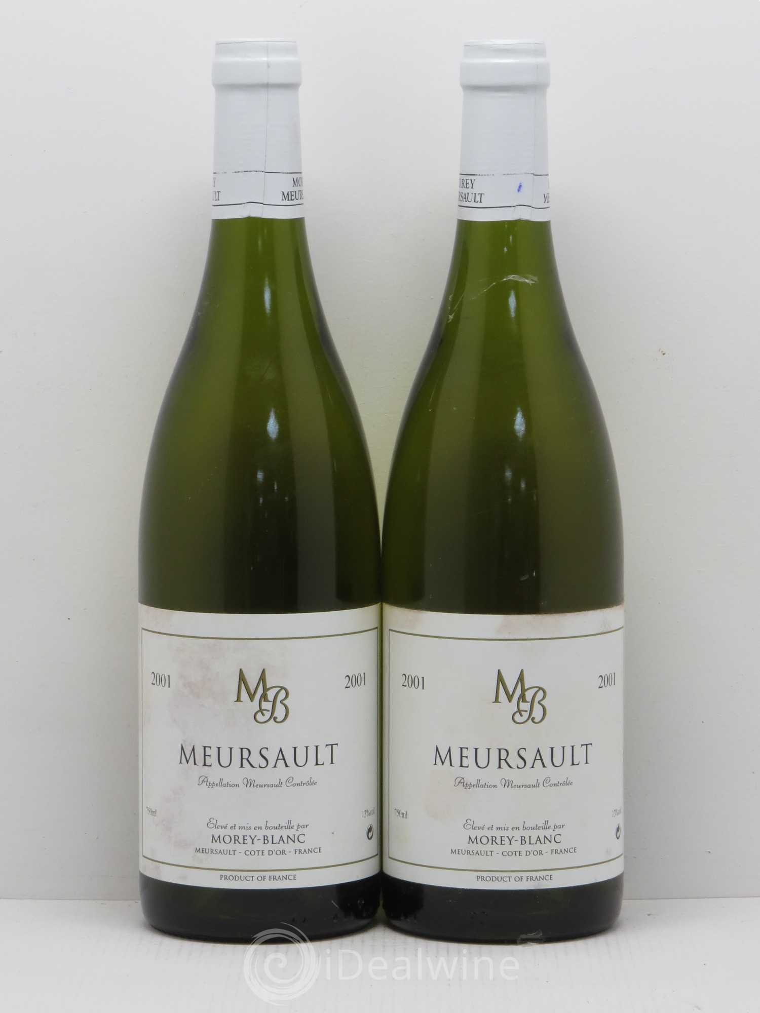 Meursault Morey-Blanc 2001 - Lot de 2 bouteilles - 0