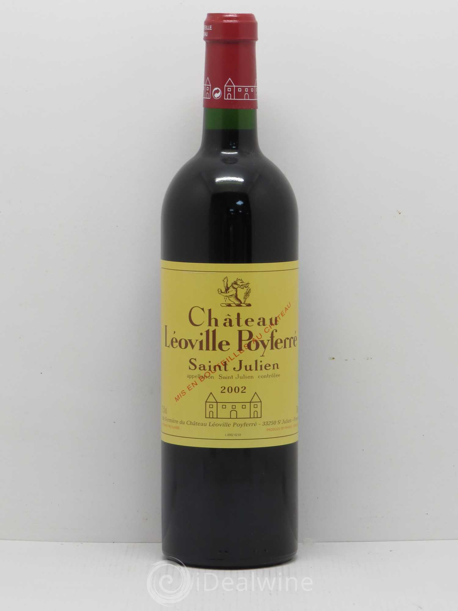 Château Léoville Poyferré 2ème Grand Cru Classé 2002 - Lot de 1 bouteille - 0