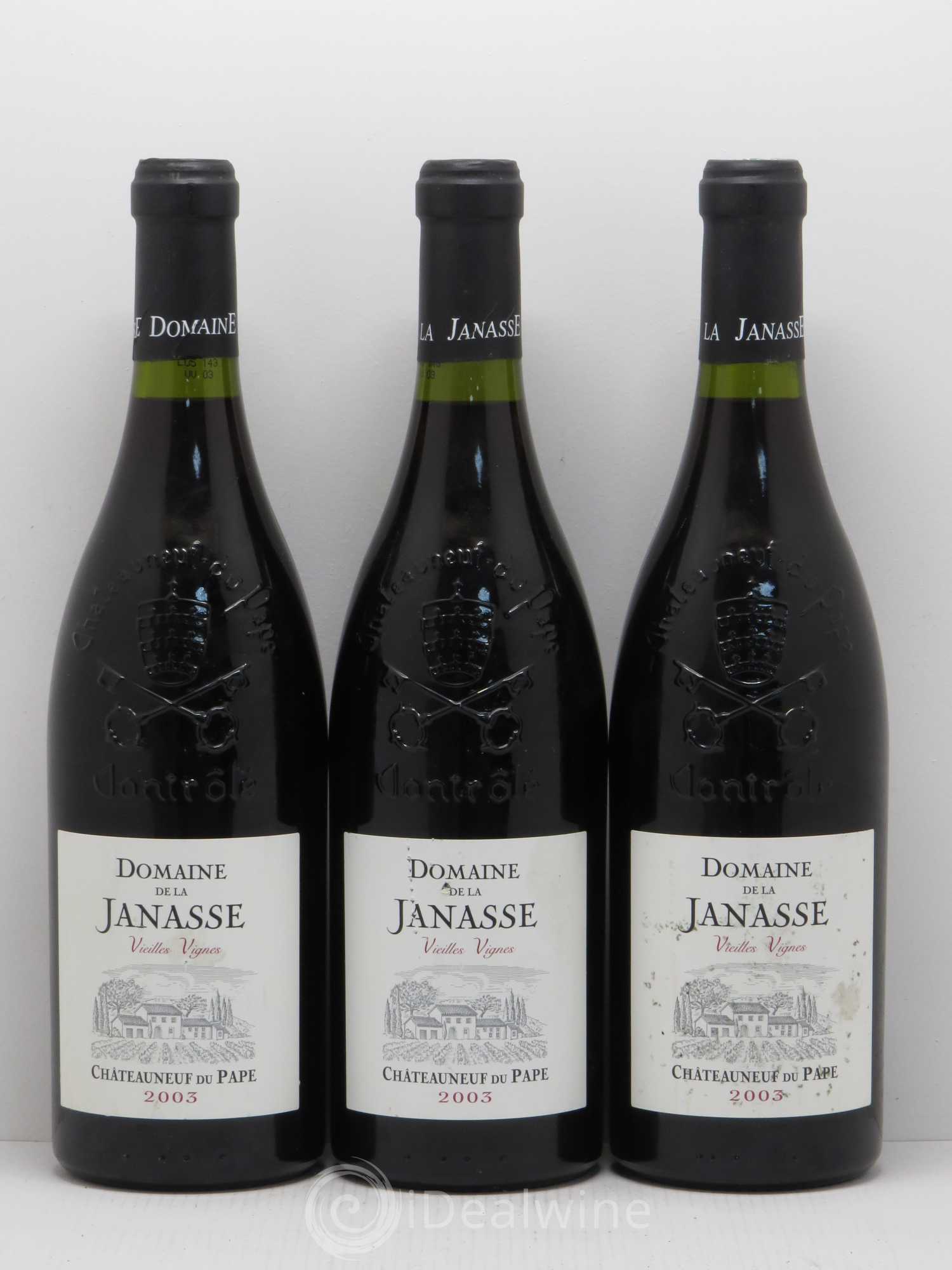 Châteauneuf-du-Pape Cuvée Vieilles Vignes La Janasse (Domaine de) 2003 - Lot de 3 bouteilles - 0