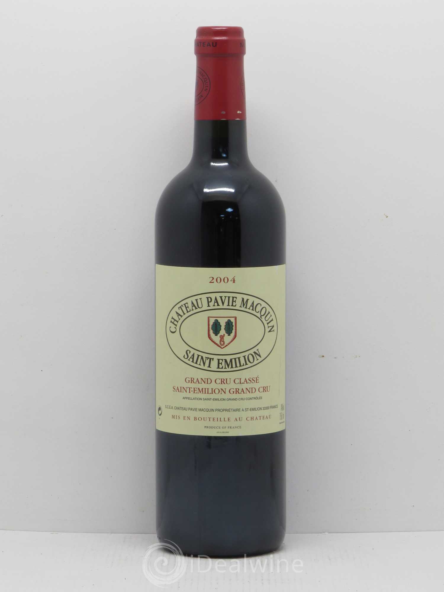 Château Pavie Macquin 1er Grand Cru Classé B 2004 - Lot de 1 bouteille - 0