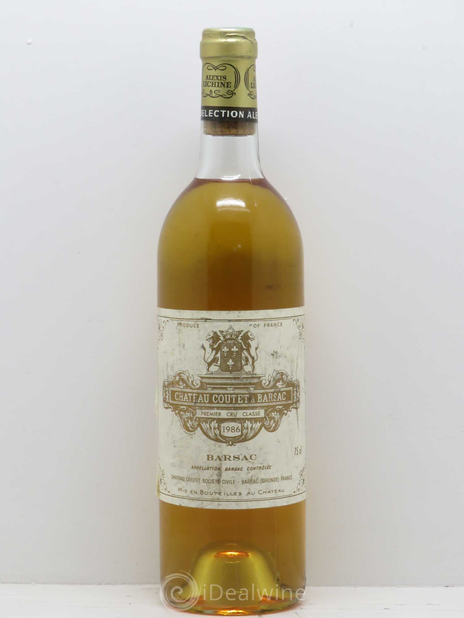 Château Coutet 1er Grand Cru Classé 1986 - Lotto di 1 bottiglia - 0