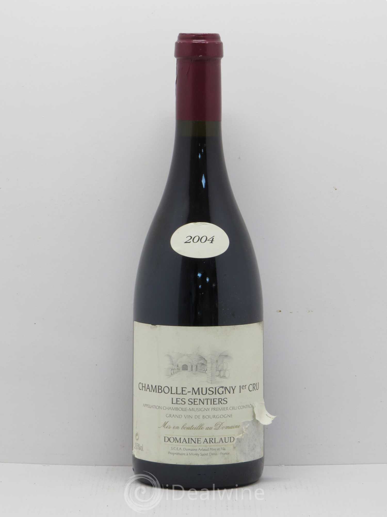 Chambolle-Musigny 1er Cru Les Sentiers Arlaud 2004 - Lot de 1 bouteille - 0