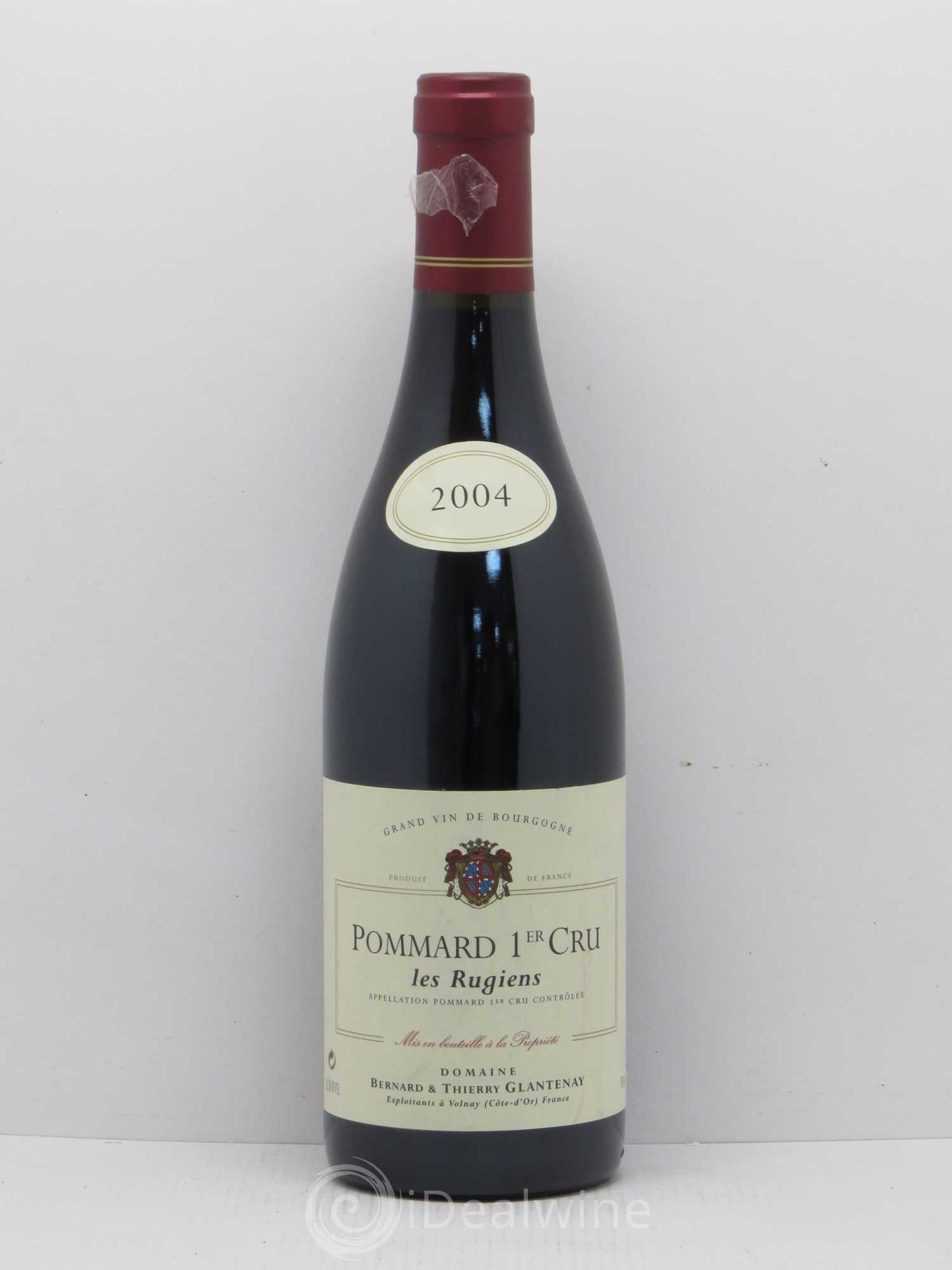 Pommard 1er Cru Les Rugiens Bernard Et Thierry Glantenay 2004 - Posten von 1 Flasche - 0
