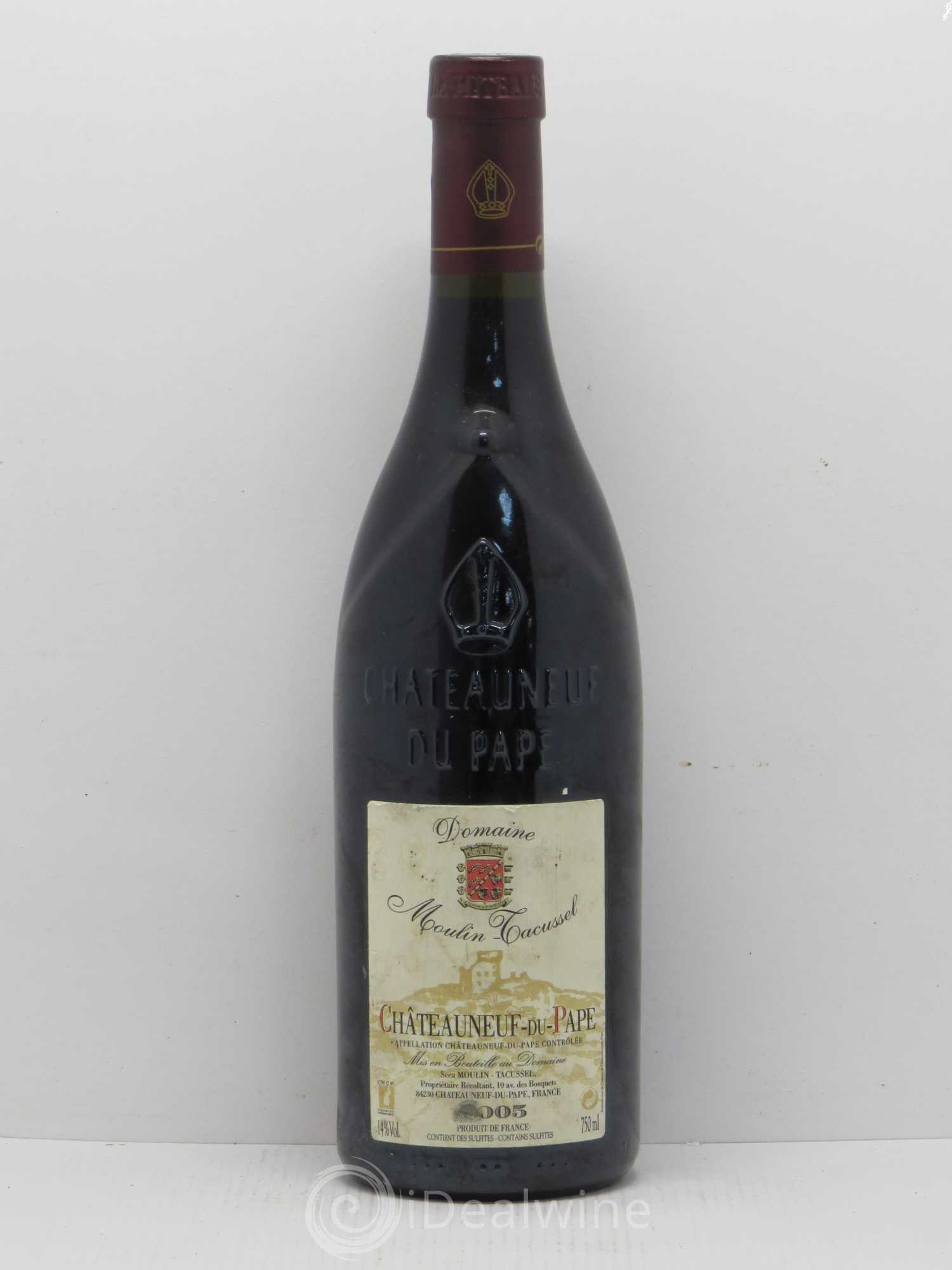 Châteauneuf-du-Pape Moulin Tacussel 2005 - Lot de 1 bouteille - 0