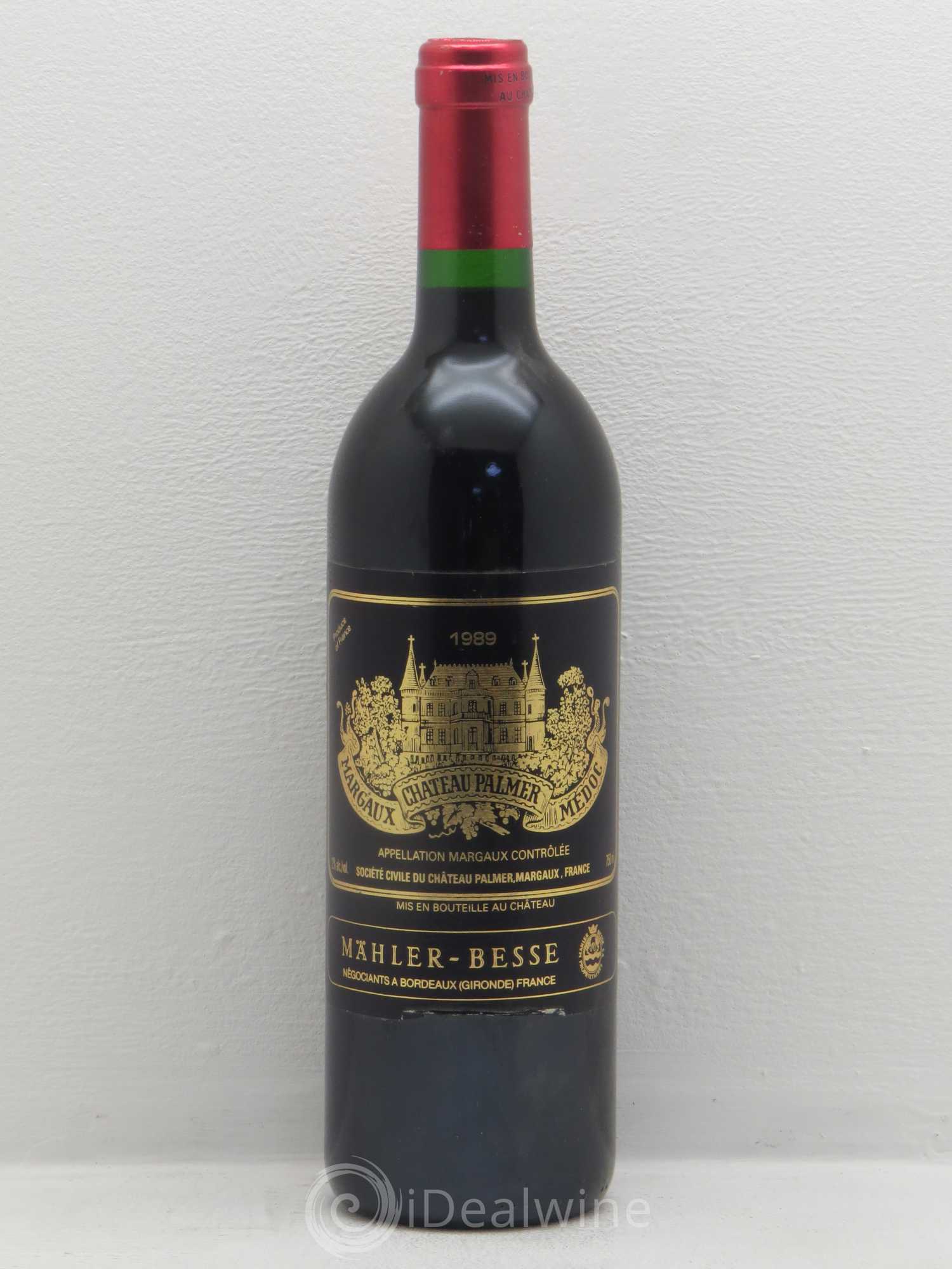 Château Palmer 3ème Grand Cru Classé 1989 - Lot de 1 bouteille - 0