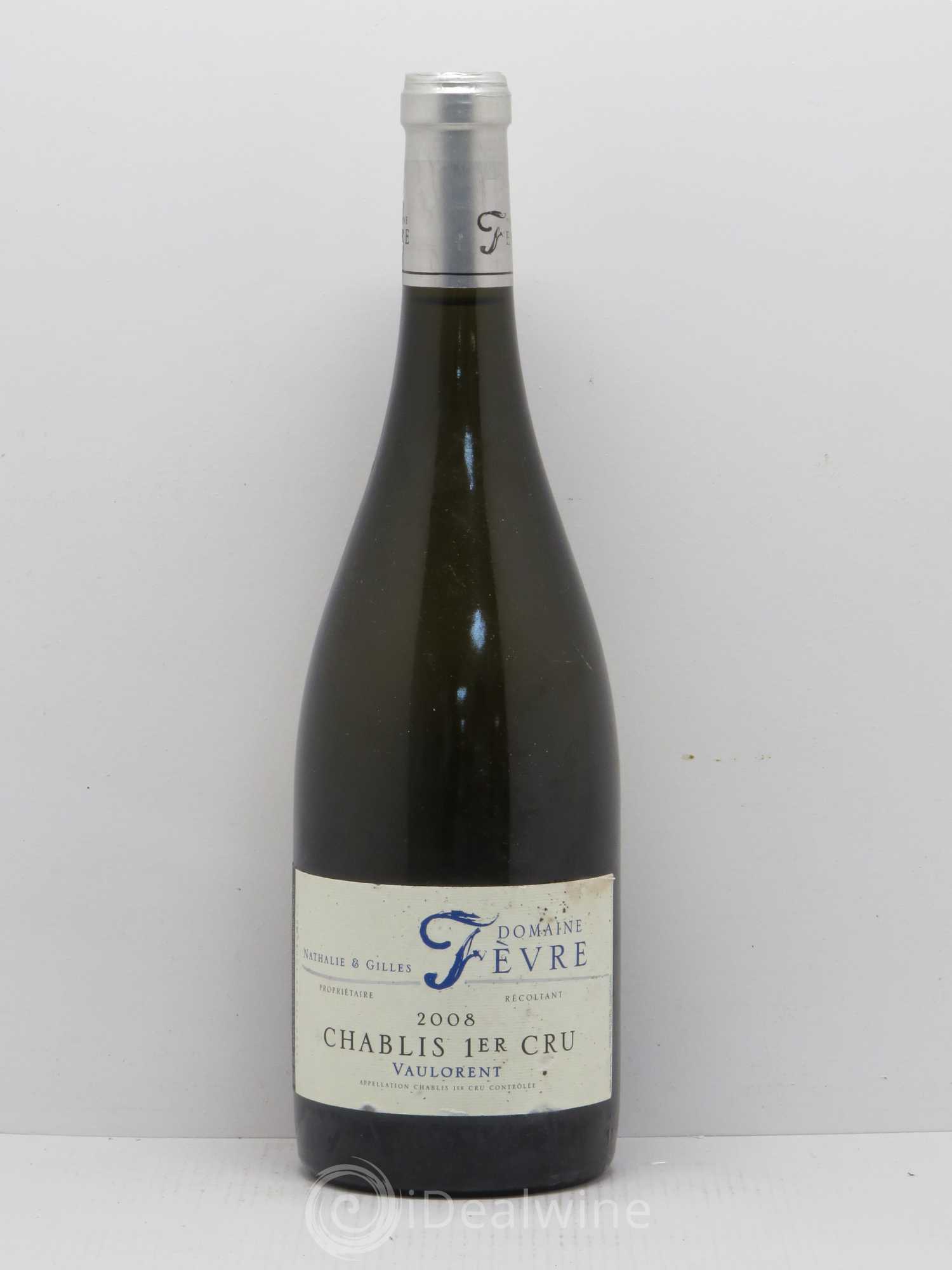 Chablis 1er Cru Vaulorent Nathalie Et Gilles Fevre 2008 - Posten von 1 Flasche - 0
