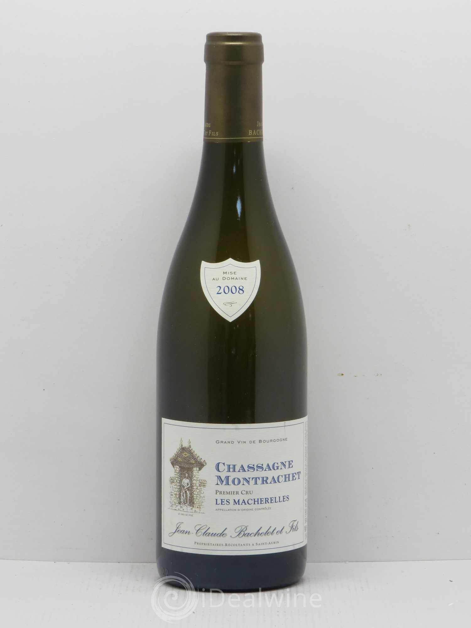 Chassagne-Montrachet 1er Cru Les Macherelles Jean Claude Bachelet 2008 - Posten von 1 Flasche - 0
