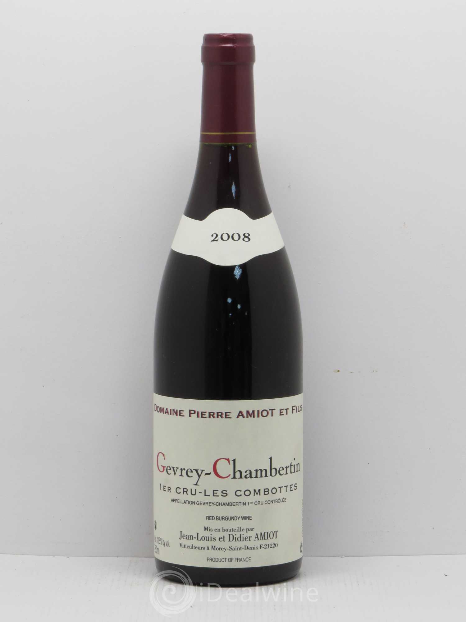Gevrey-Chambertin 1er Cru Les Combottes Pierre Amiot 2008 - Posten von 1 Flasche - 0