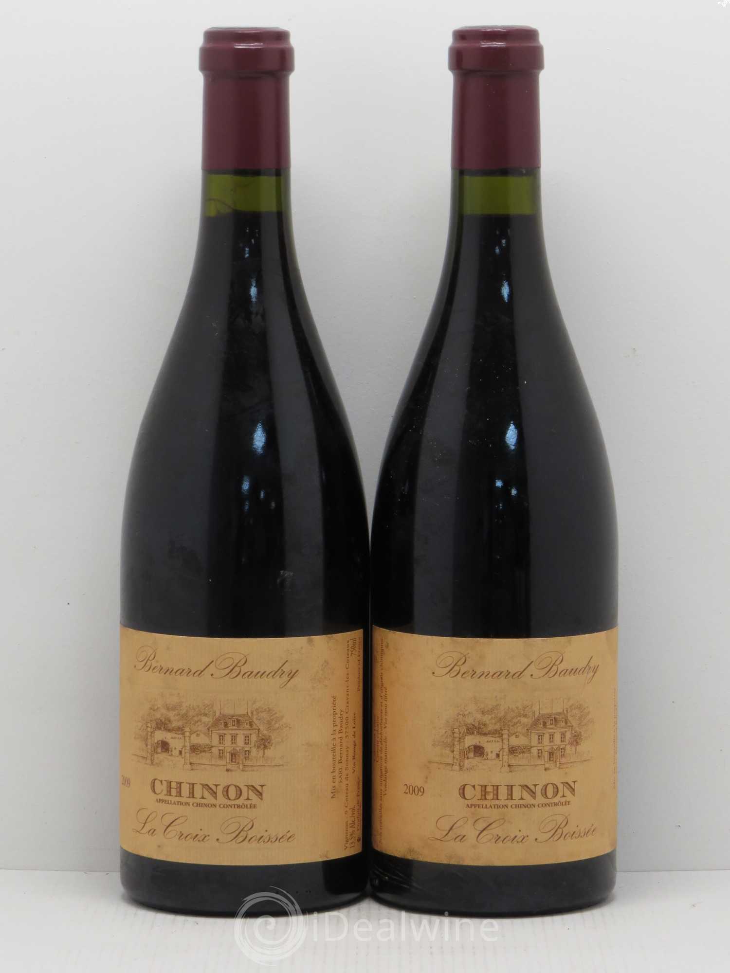 Chinon La Croix Boissée Bernard Baudry 2009 - Lot de 2 bouteilles - 0