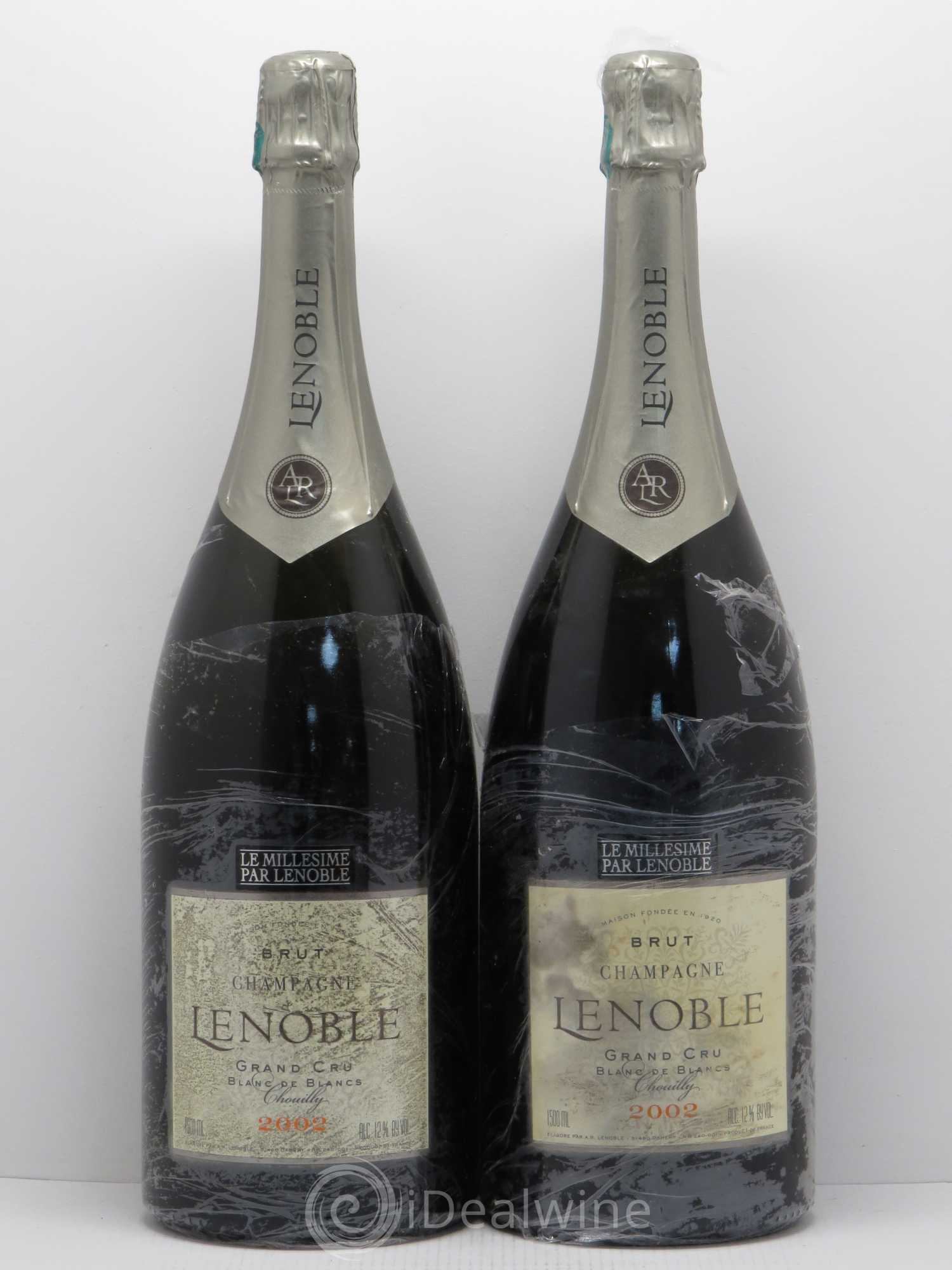 Champagne Grand Cru Blanc de Blancs A.R Lenoble Chouilly 2002 - Posten von 2 Magnum - 0