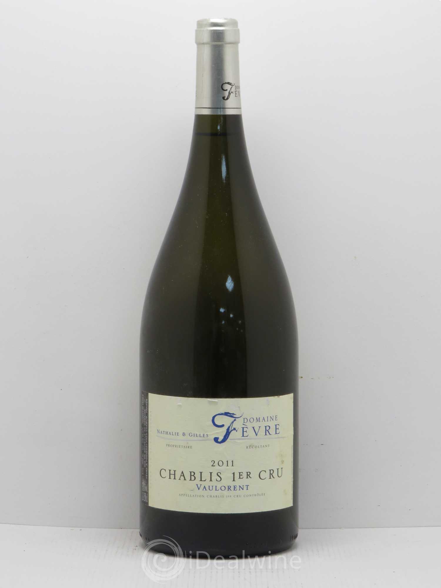 Chablis 1er Cru Vaulorent Nathalie Et Gilles Fevre 2011 - Posten von 1 Magnum - 0