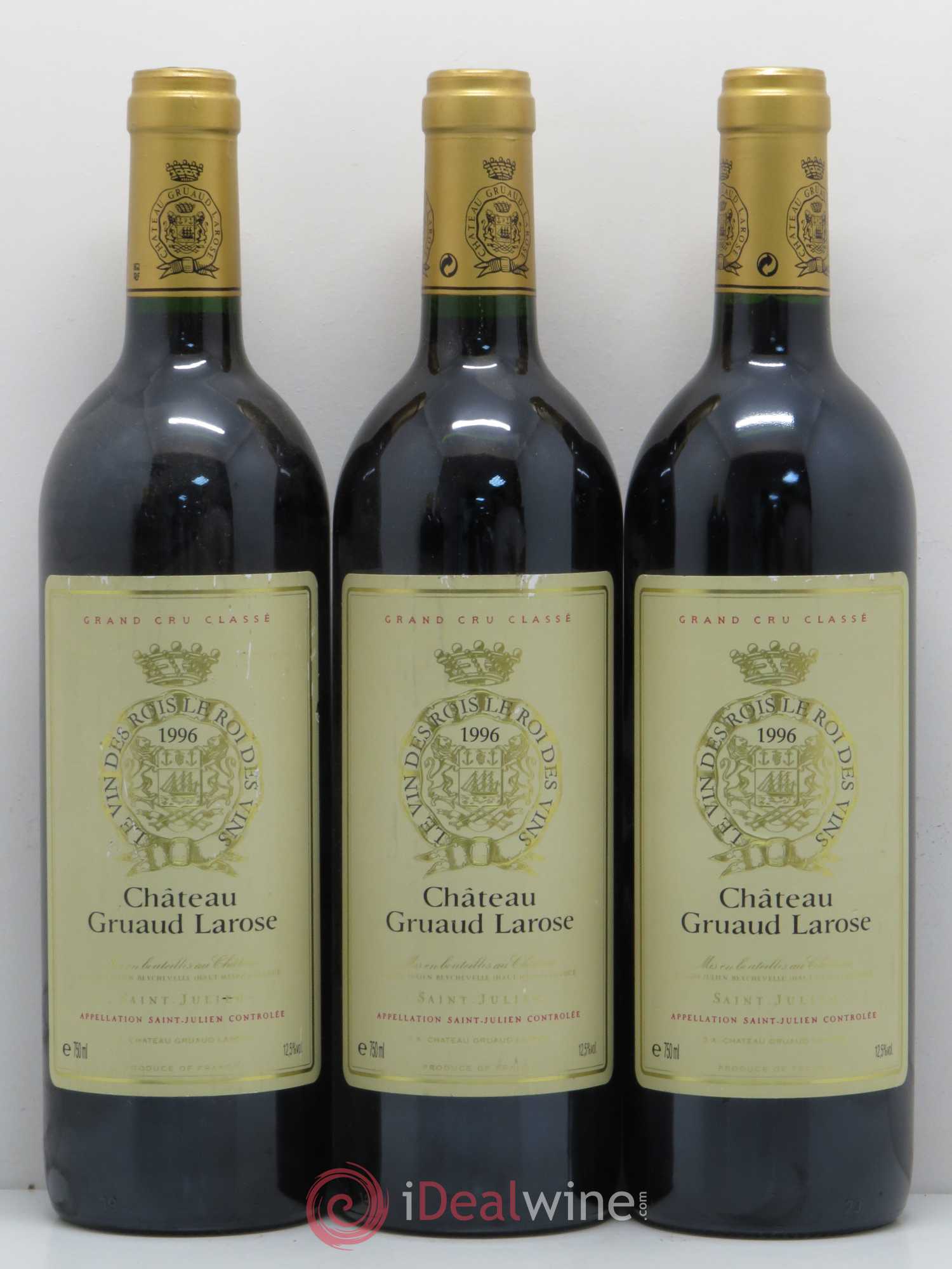 Château Gruaud Larose 2ème Grand Cru Classé 1996 - Lot de 5 bouteilles - 1