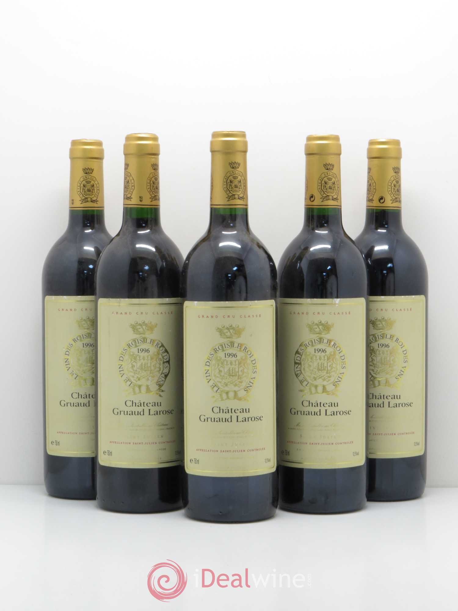 Château Gruaud Larose 2ème Grand Cru Classé 1996 - Lot de 5 bouteilles - 0
