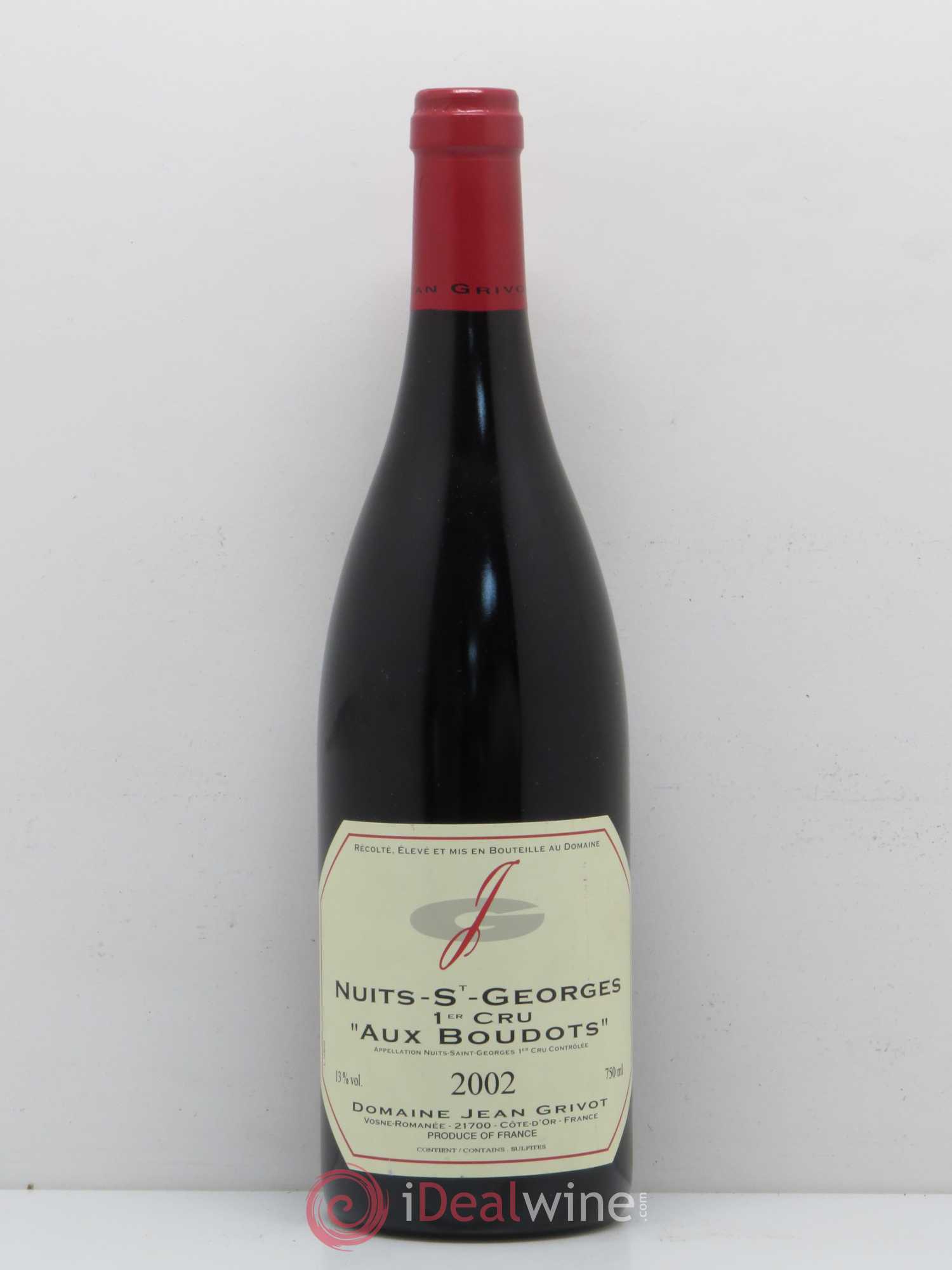 Nuits-Saint-Georges 1er Cru Aux Boudots Jean Grivot 2002 - Lot de 1 bouteille - 0