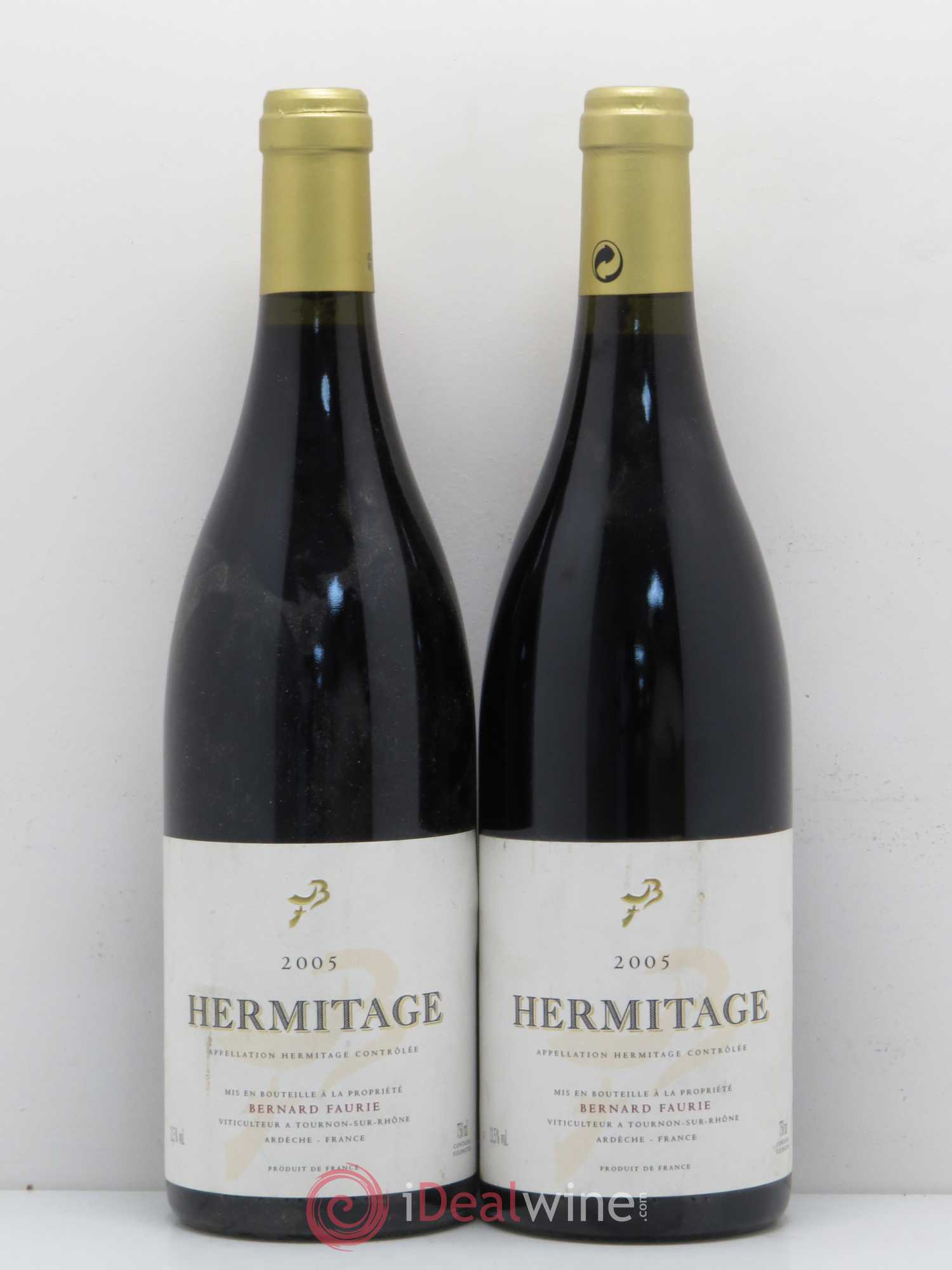 Hermitage Bessard Meal Bernard Faurie 2005 - Posten von 2 Flaschen - 0