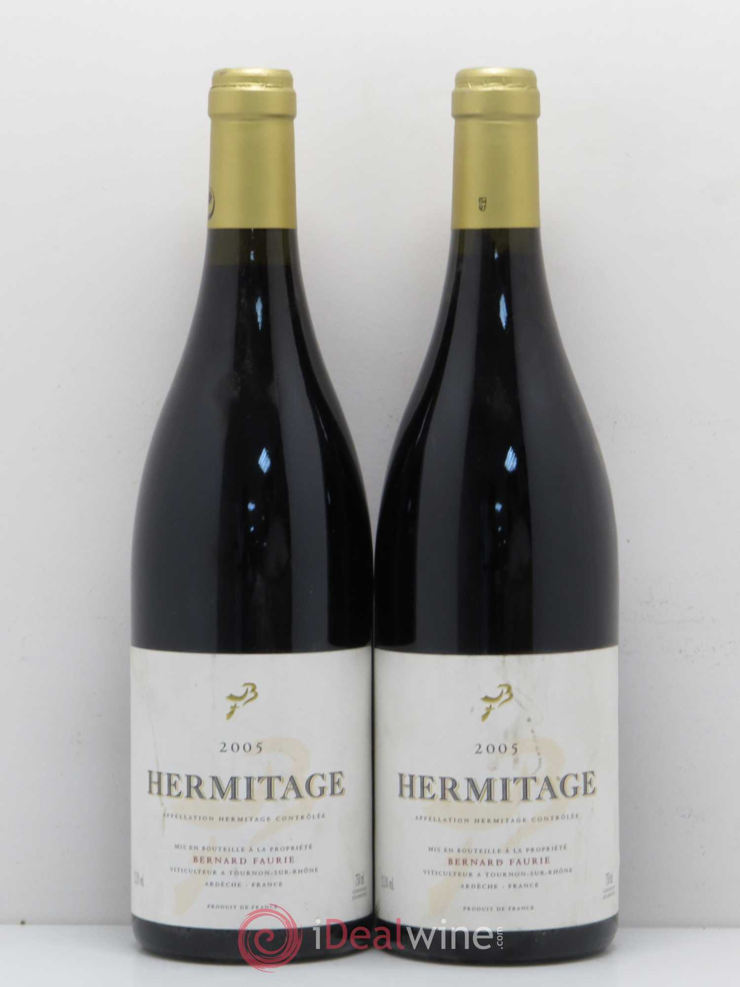 Hermitage Bessard Meal Bernard Faurie 2005 - Posten von 2 Flaschen - 0