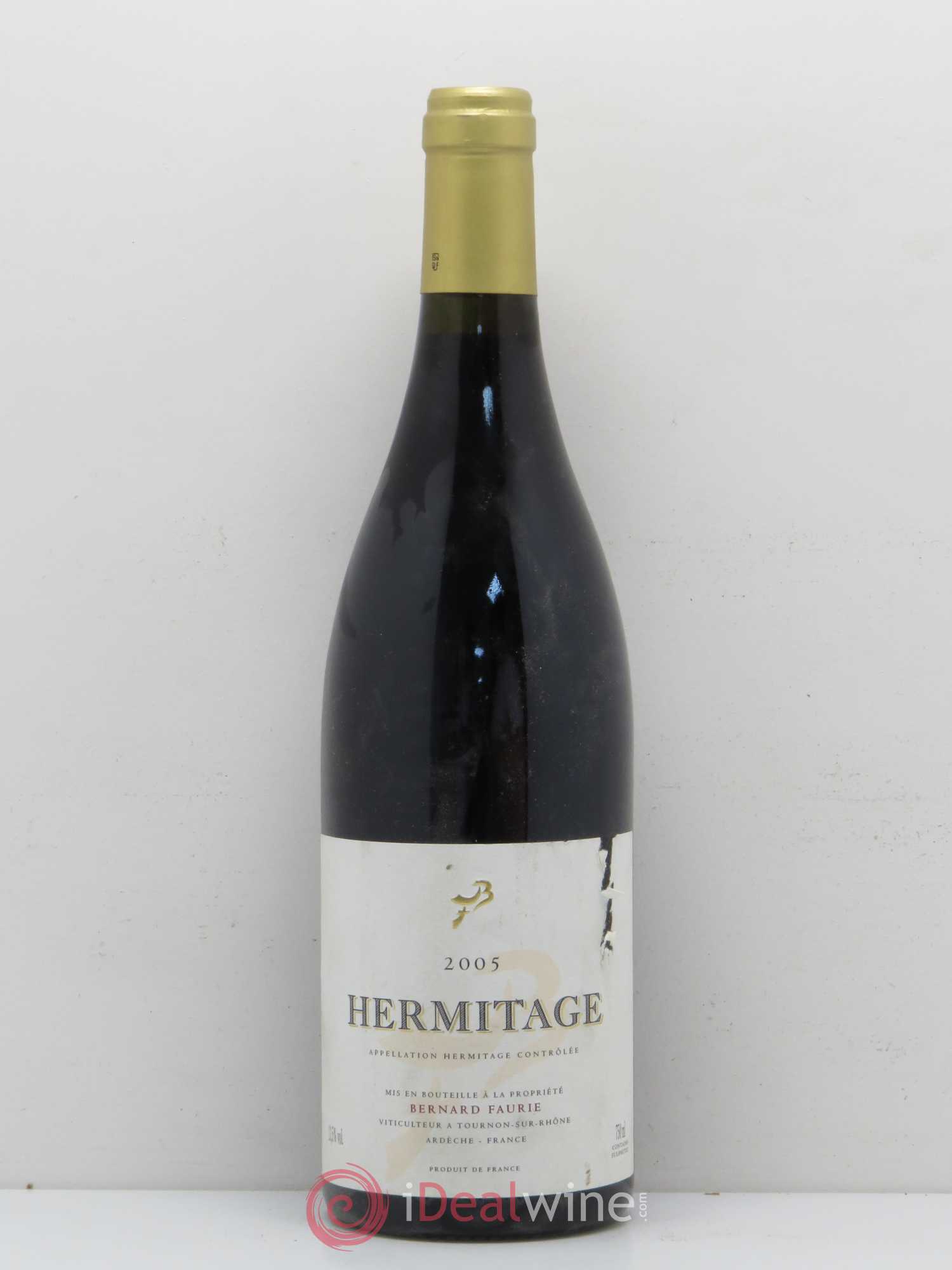Hermitage Bessard Meal Bernard Faurie 2005 - Posten von 1 Flasche - 0