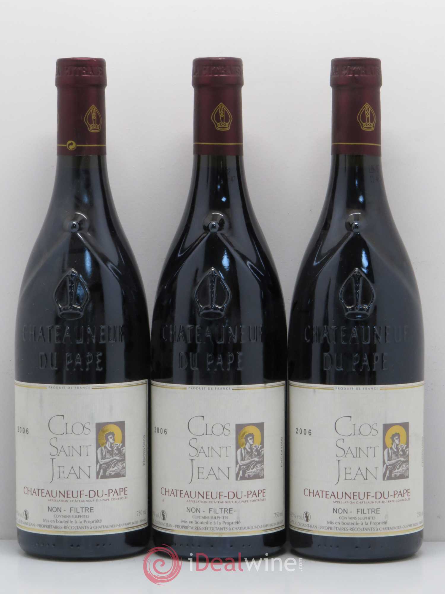 Châteauneuf-du-Pape Clos Saint-Jean Pascal et Vincent Maurel 2006 - Lot de 6 bouteilles - 2