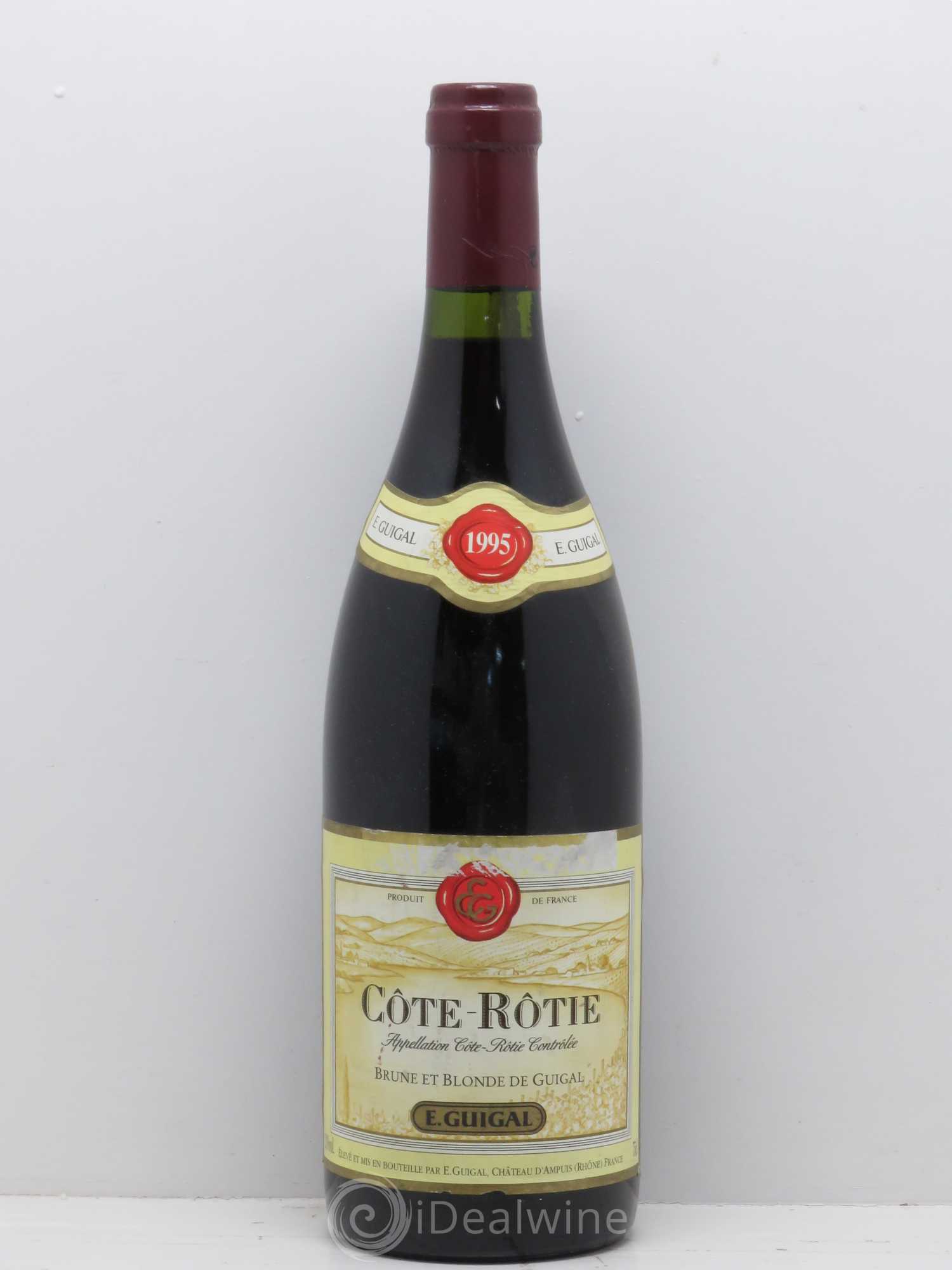 Côte-Rôtie Côtes Brune et Blonde Guigal 1995 - Lot de 1 bouteille - 0