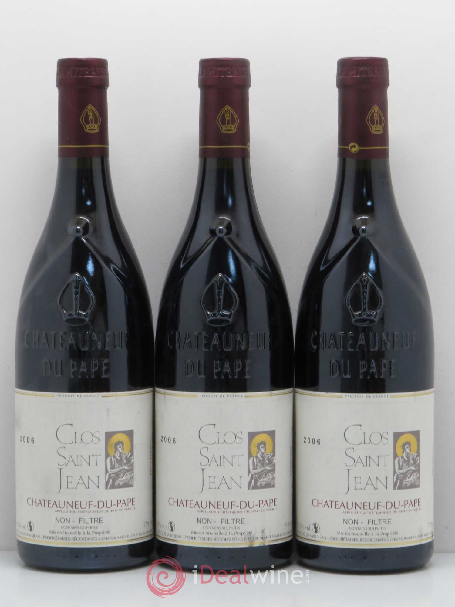 Châteauneuf-du-Pape Clos Saint-Jean Pascal et Vincent Maurel 2006 - Lot de 6 bouteilles - 2
