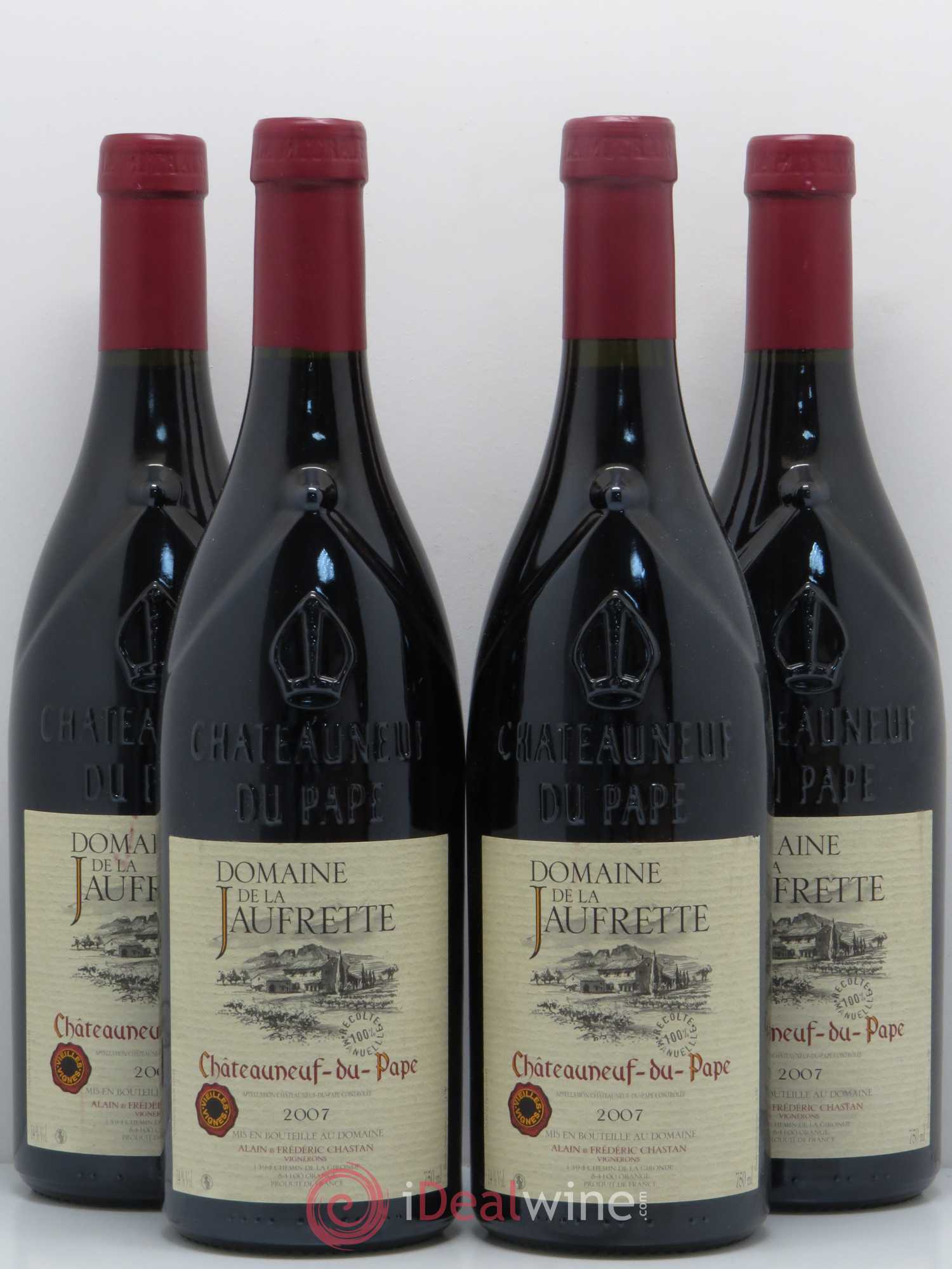 Châteauneuf-du-Pape Domaine De La Jaufrett 2007 - Posten von 4 Flaschen - 0