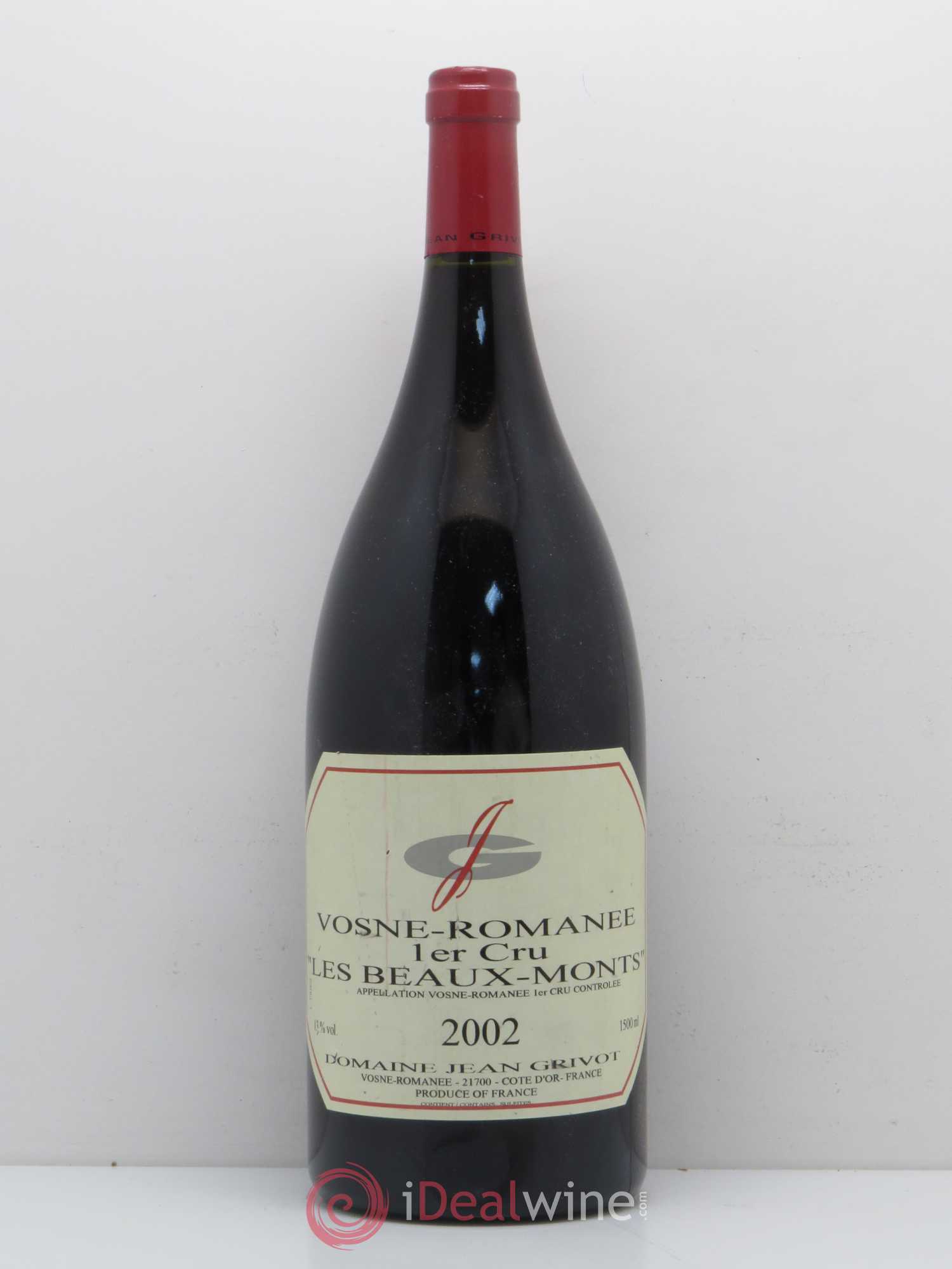 Vosne-Romanée 1er Cru Les Beaux-Monts Jean Grivot 2002 - Lot de 1 magnum - 0