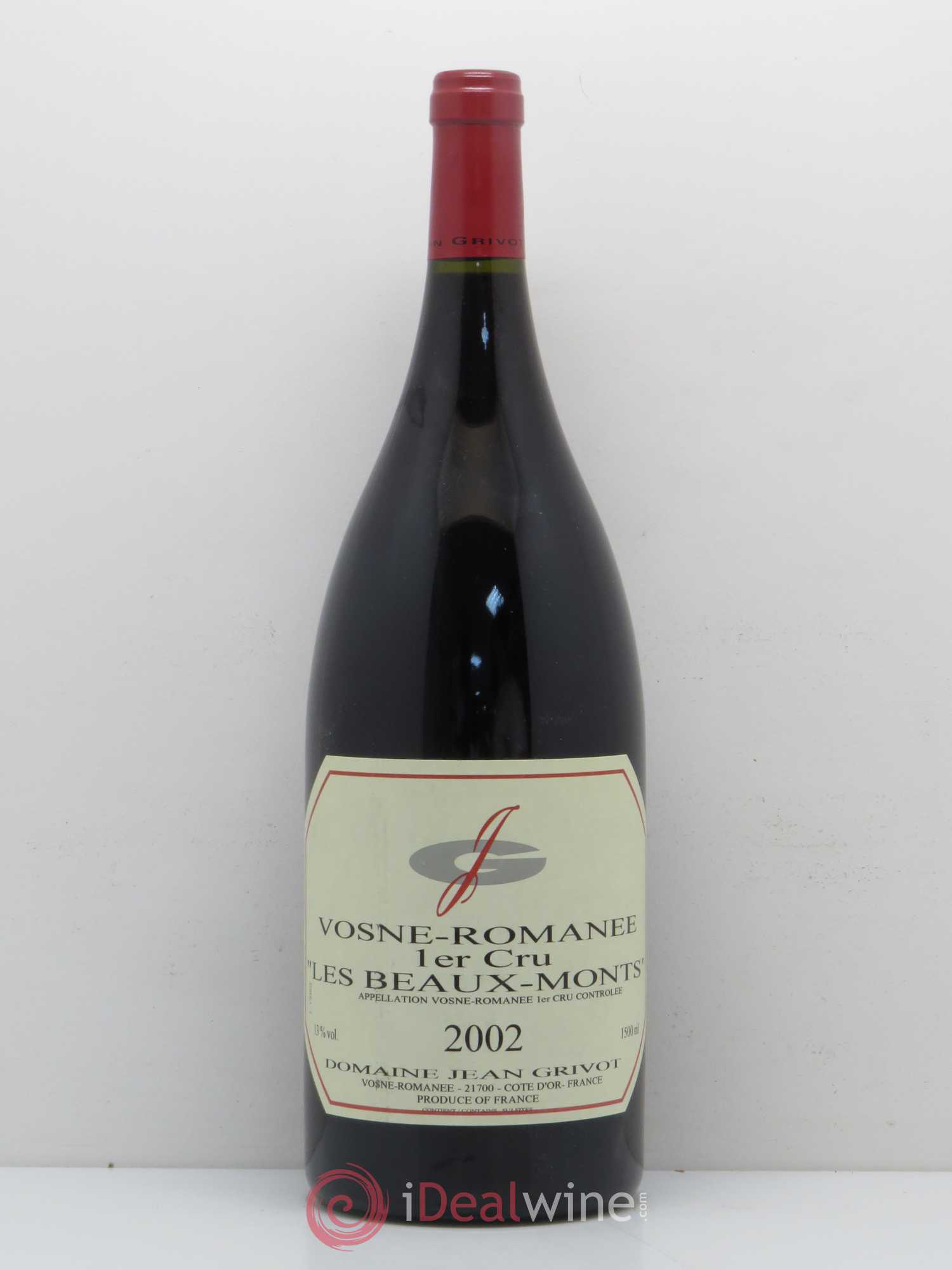 Vosne-Romanée 1er Cru Les Beaux-Monts Jean Grivot 2002 - Lot de 1 magnum - 0