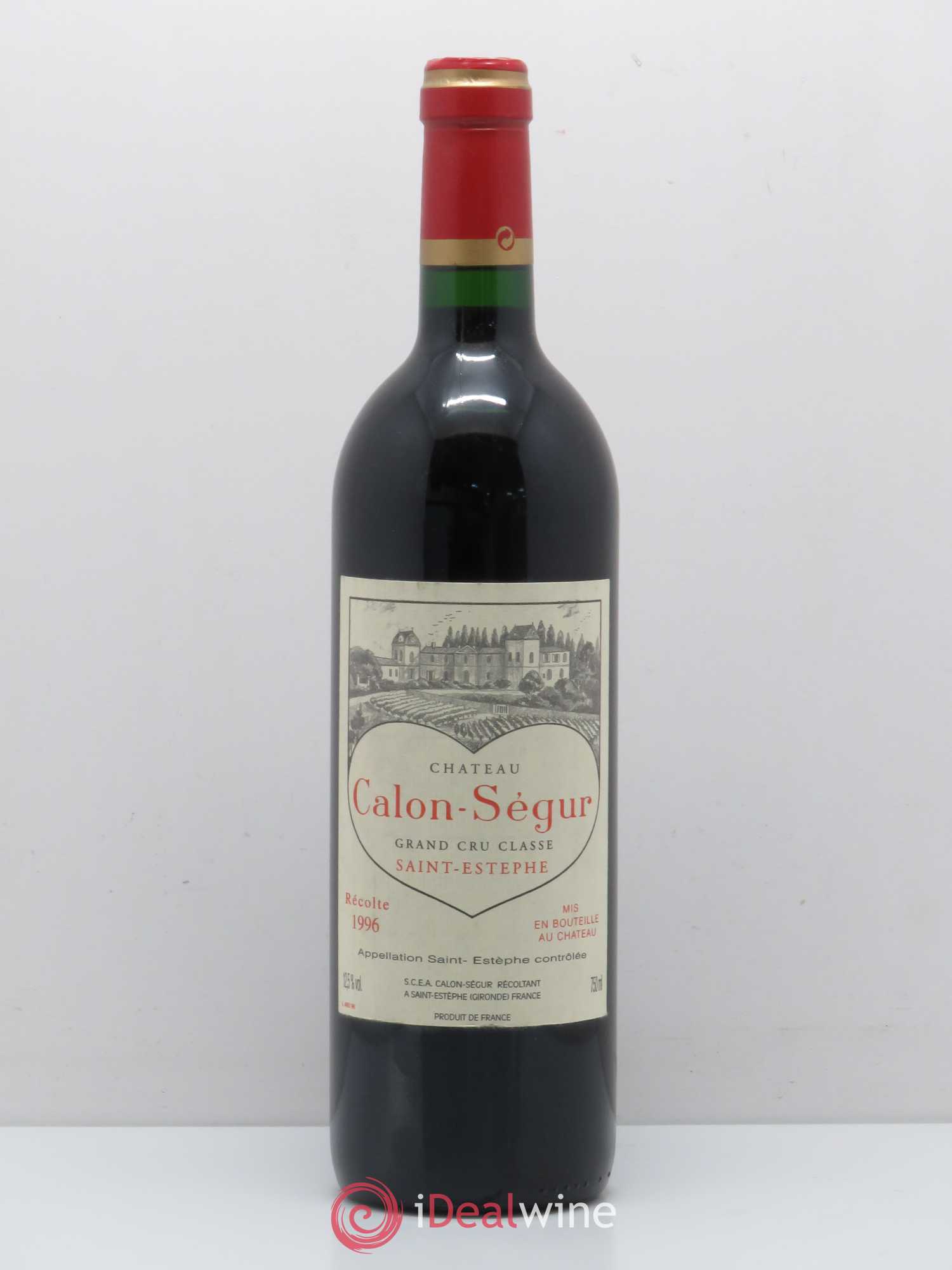 Château Calon Ségur 3ème Grand Cru Classé 1996 - Lot de 1 bouteille - 0