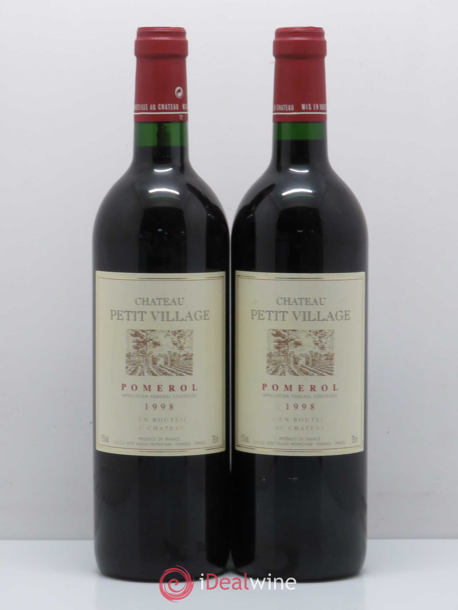Château Petit Village 1998 - Lot de 2 bouteilles - 0