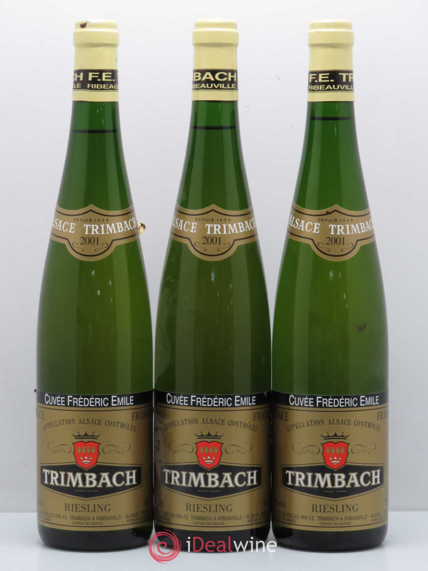 Alsace Riesling Cuvée Frédéric Emile Trimbach (Domaine) 2001 - Lot de 3 bouteilles - 0