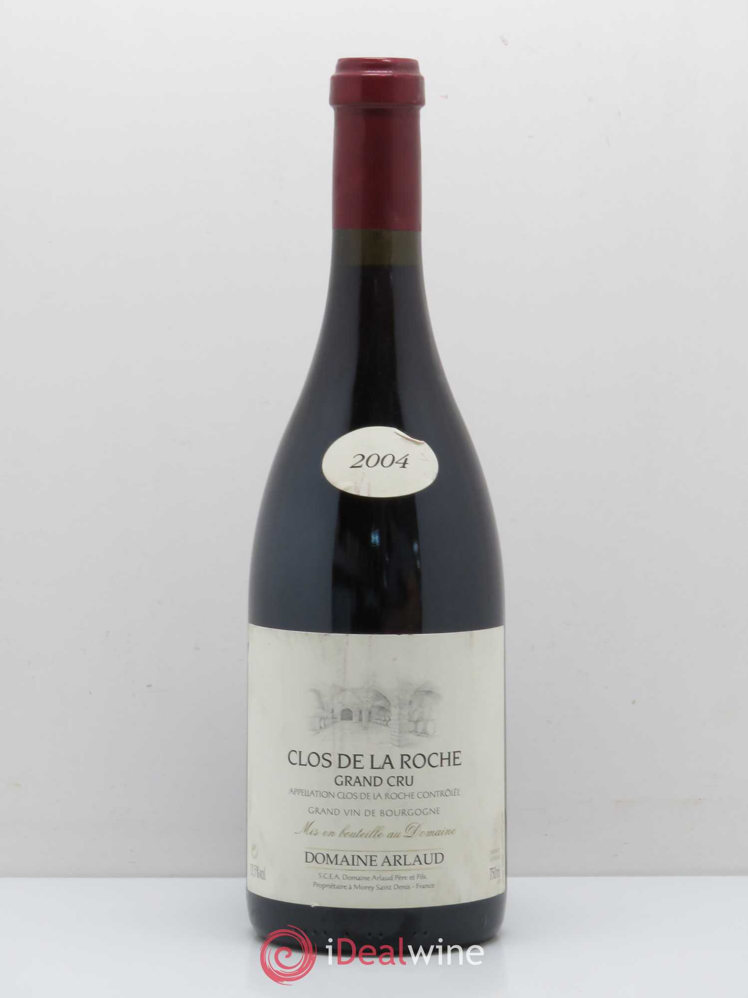 Clos de la Roche Grand Cru Arlaud 2004 - Lot de 1 bouteille - 0
