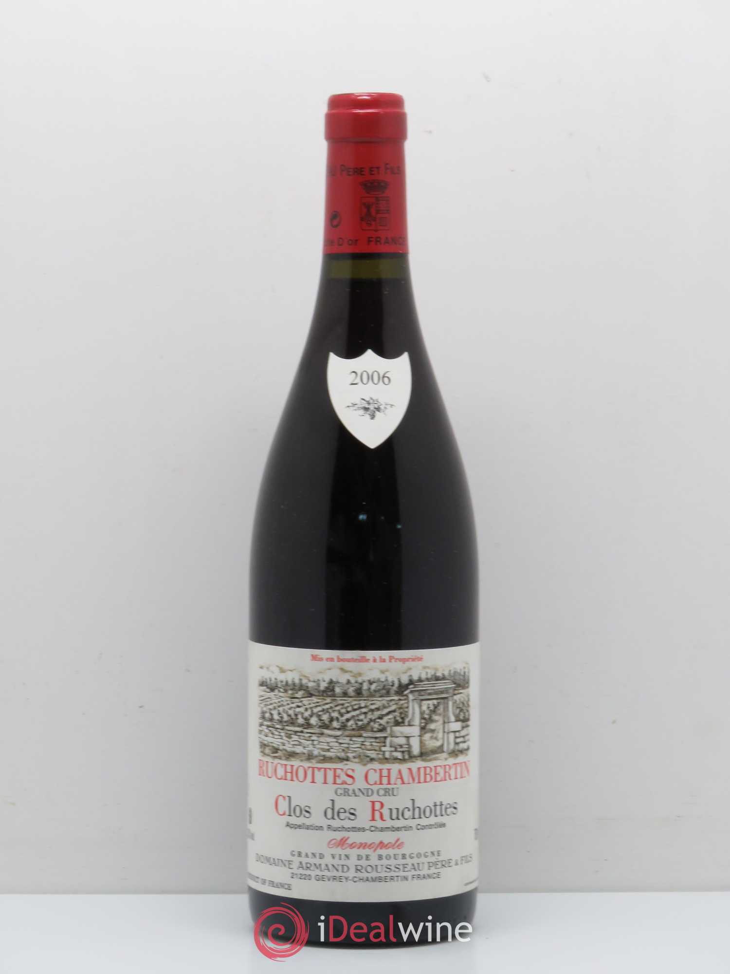 Ruchottes-Chambertin Grand Cru Clos des Ruchottes Armand Rousseau (Domaine) 2006 - Posten von 1 Flasche - 0