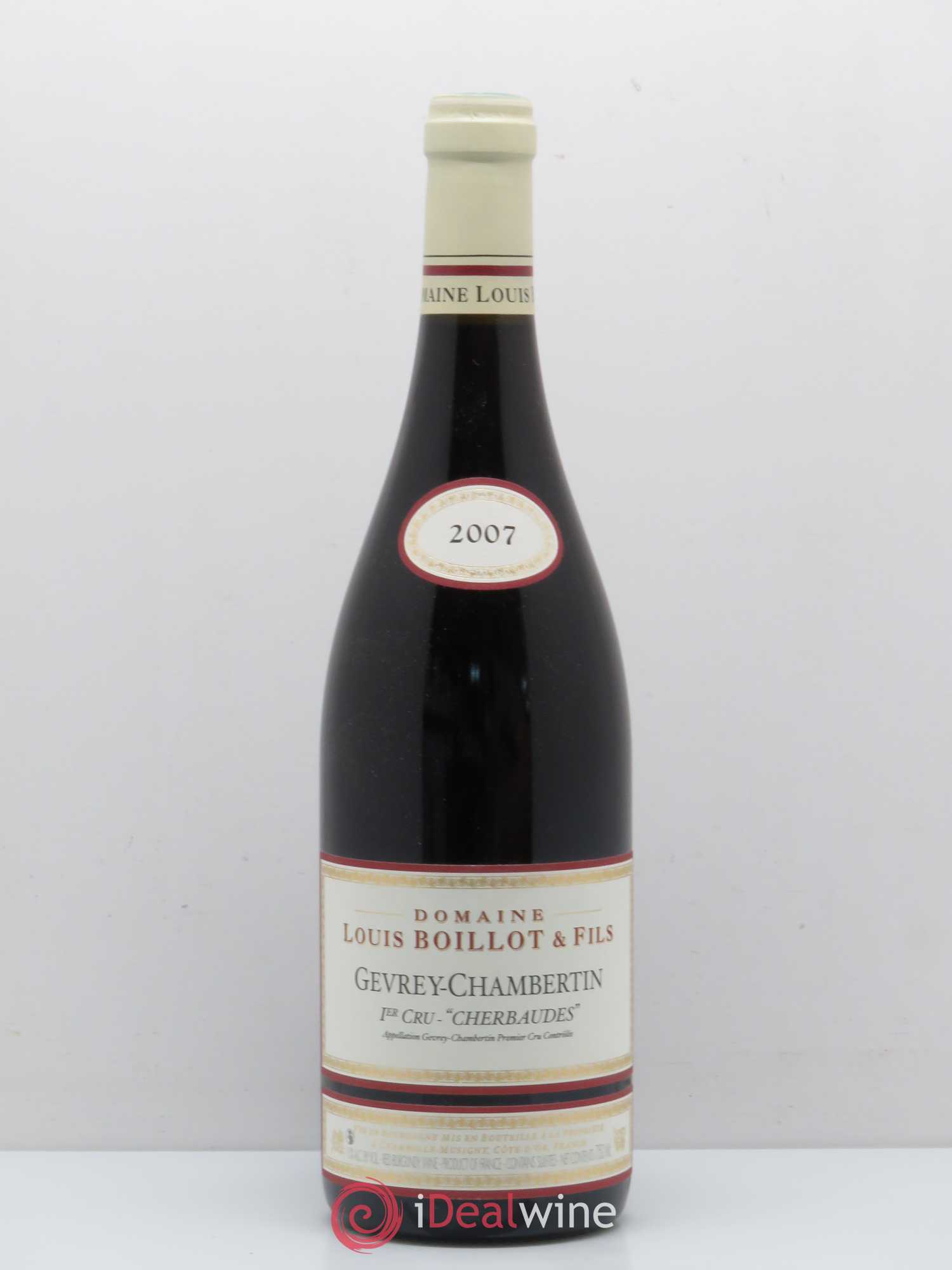 Gevrey-Chambertin 1er Cru Les Cherbaudes Louis Boillot 2007 - Posten von 1 Flasche - 0