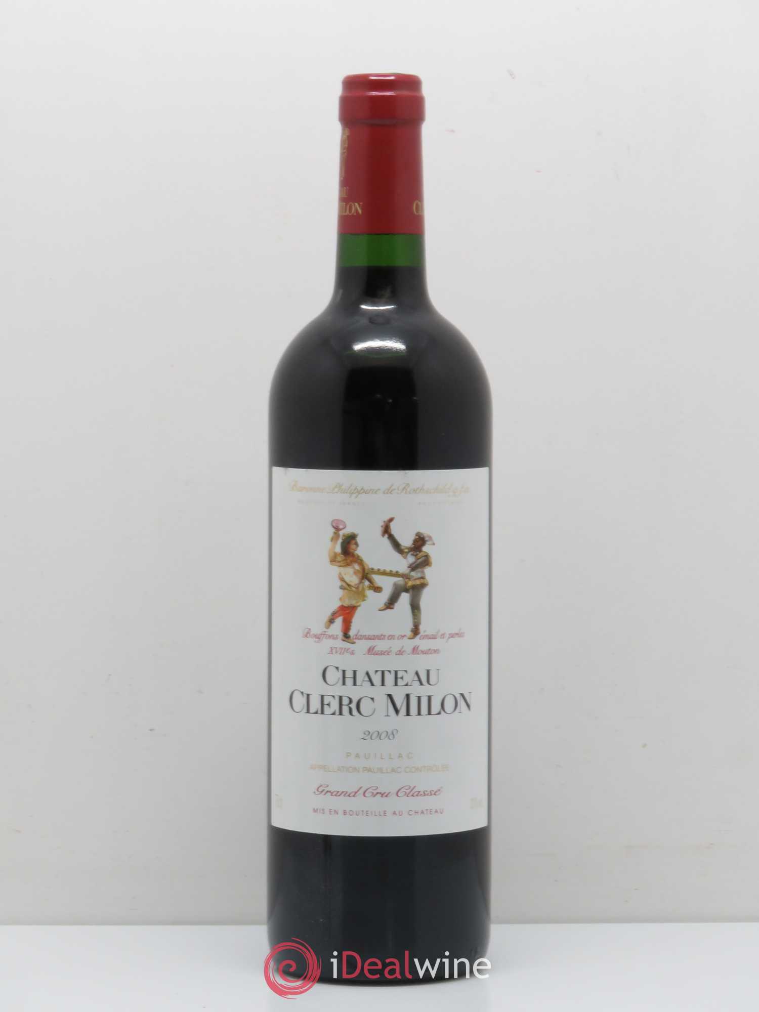 Château Clerc Milon 5ème Grand Cru Classé 2008 - Lot de 1 bouteille - 0