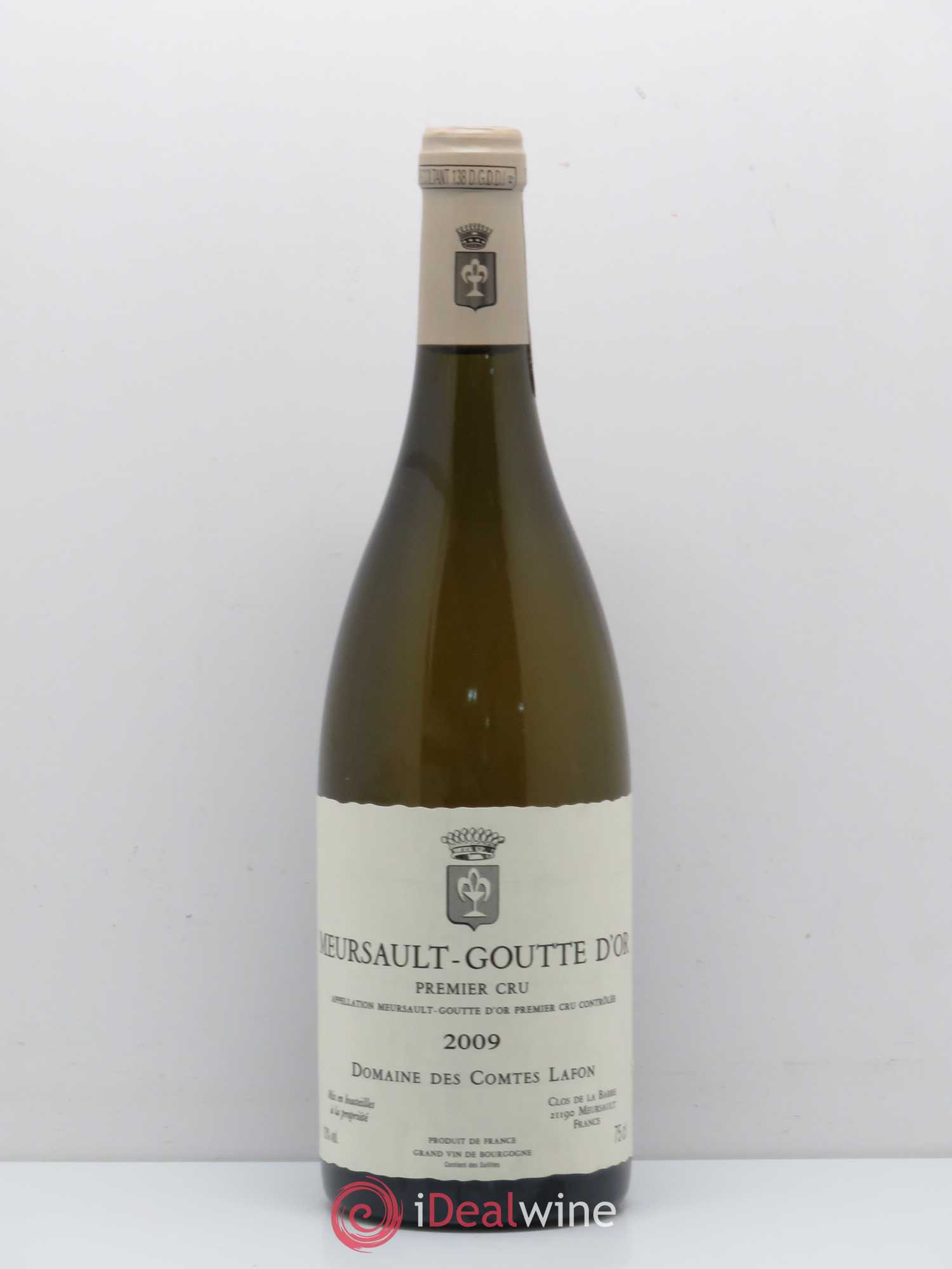 Meursault 1er Cru Goutte d'Or Comtes Lafon (Domaine des) 2009 - Lot de 1 bouteille - 0